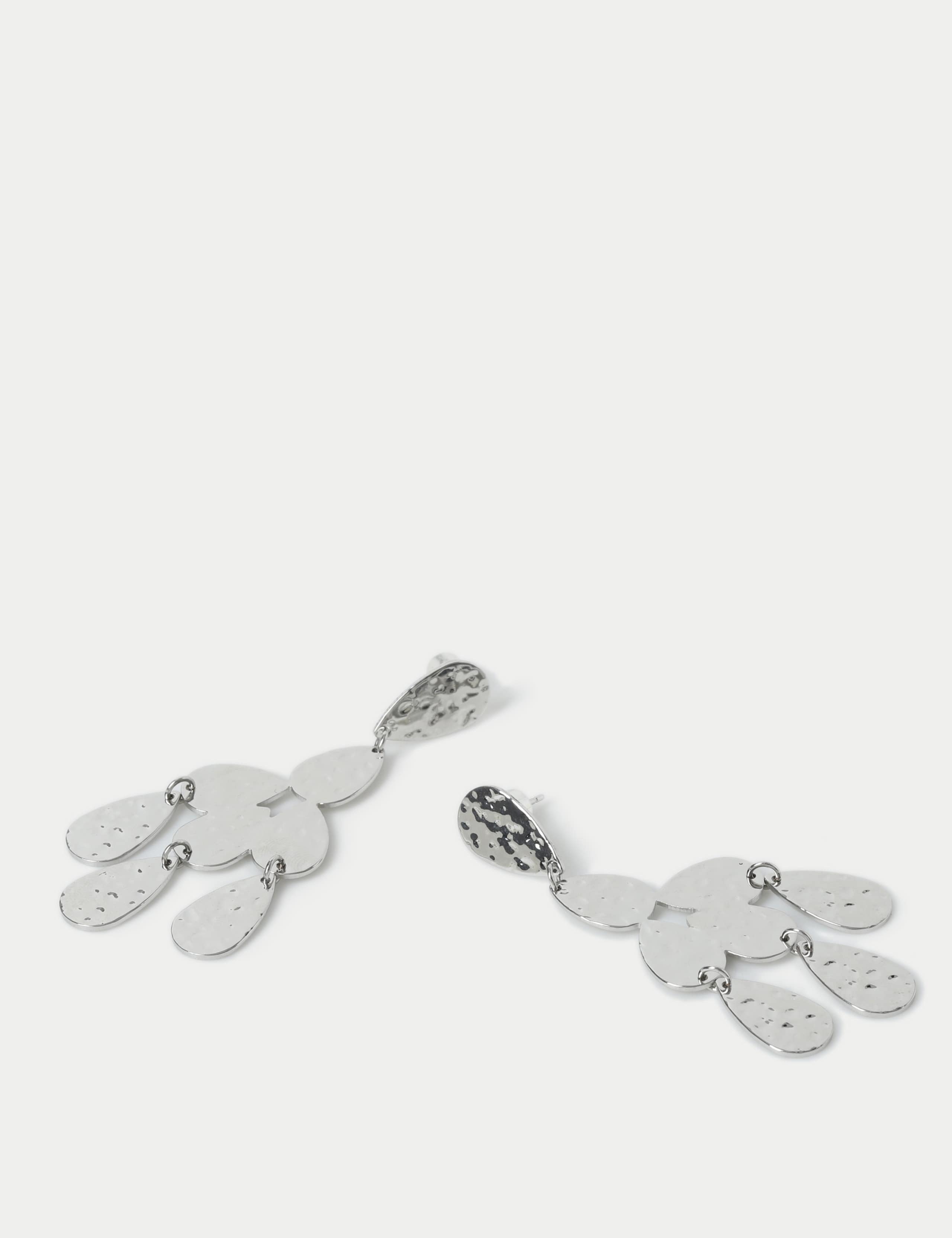 Hammered Droplet Detail Earrings 2 of 2