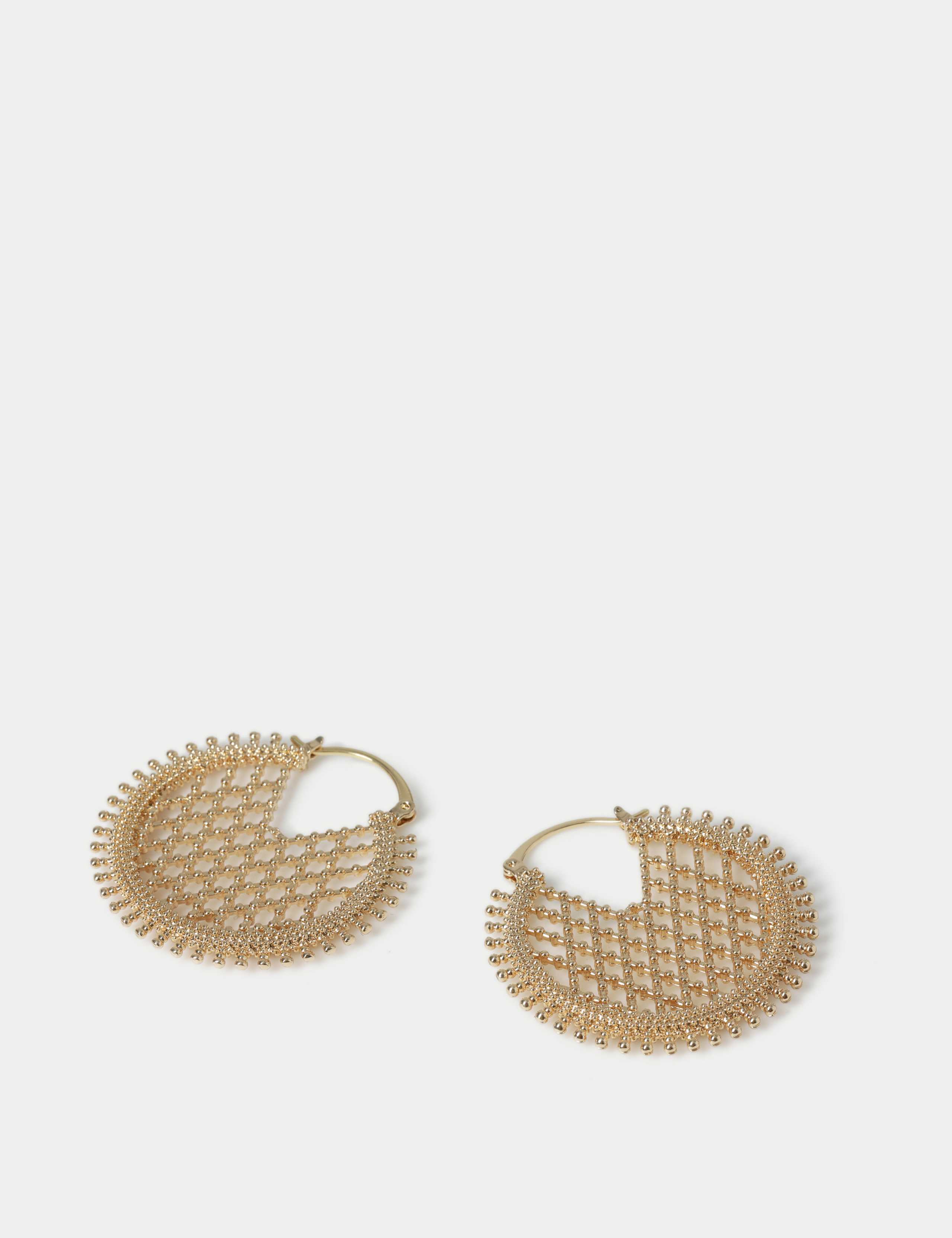 Circular Pattern Detail Earrings 2 of 2