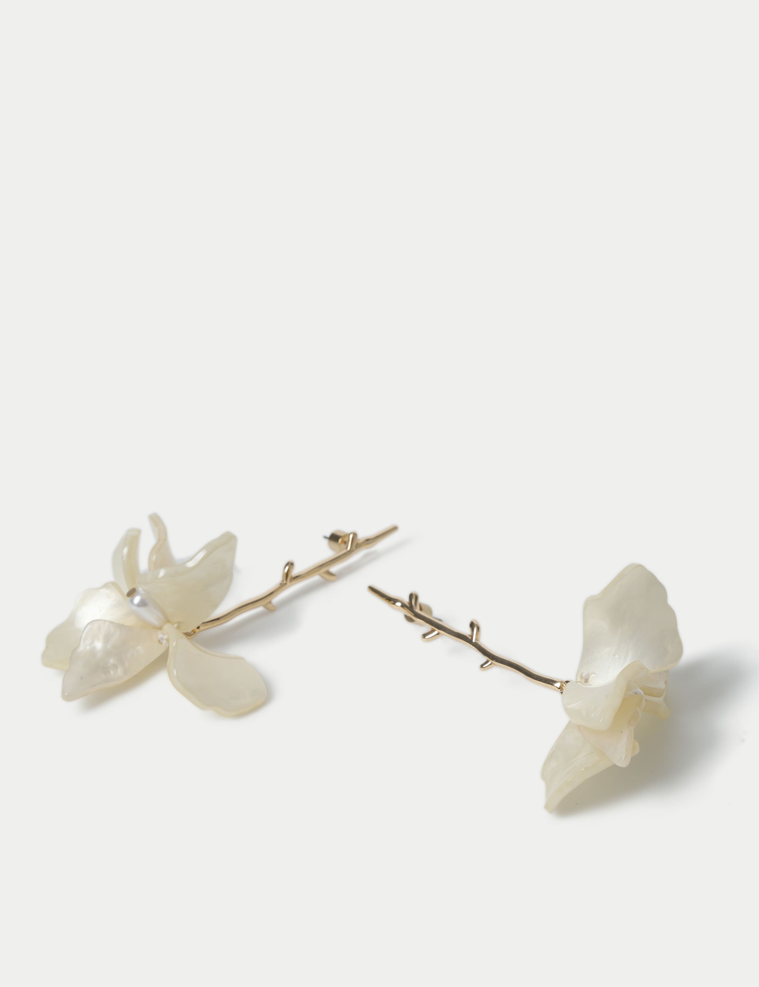 Floral Stick Drop Earrings 2 of 2