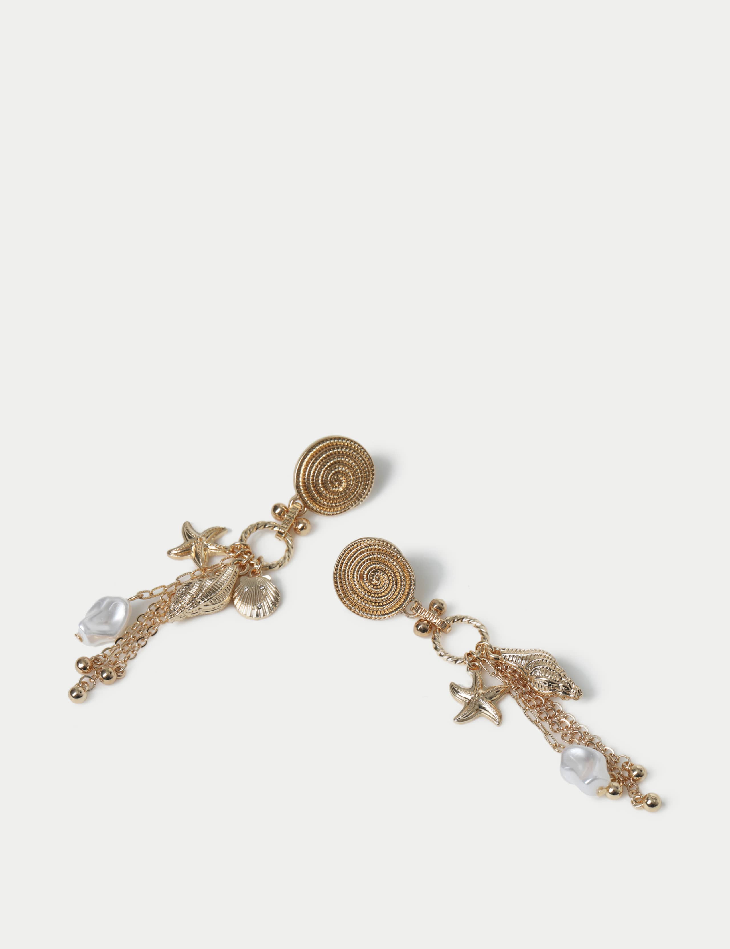 Swirl Charm Drop Earrings 2 of 2
