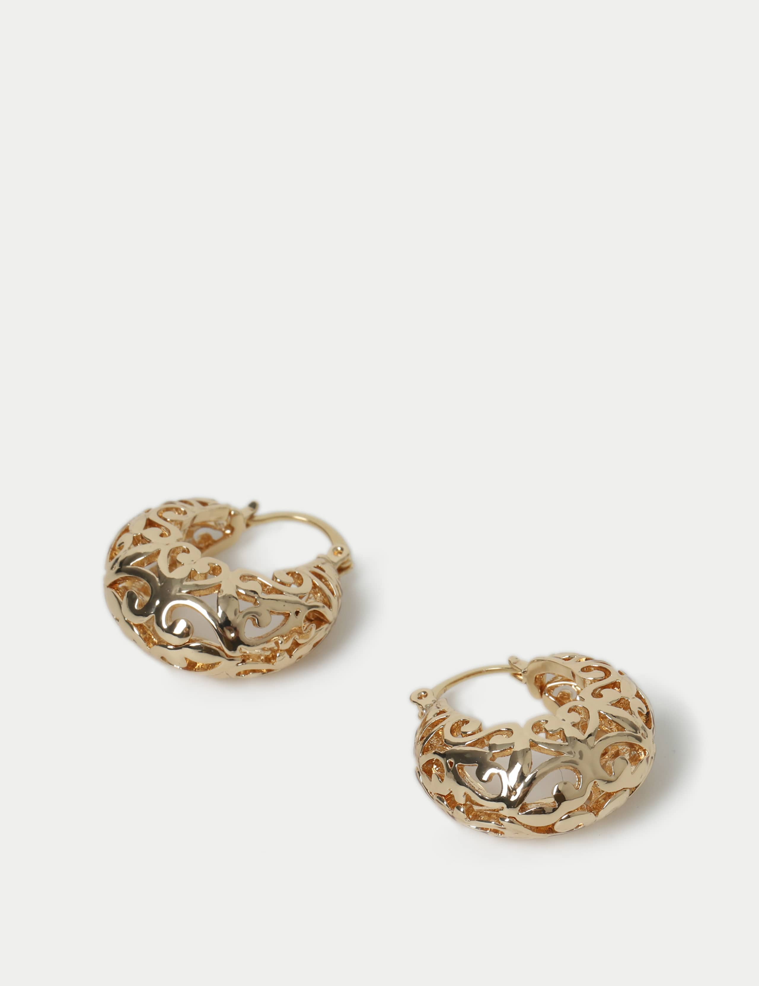 Textured Hoop Earrings 2 of 2