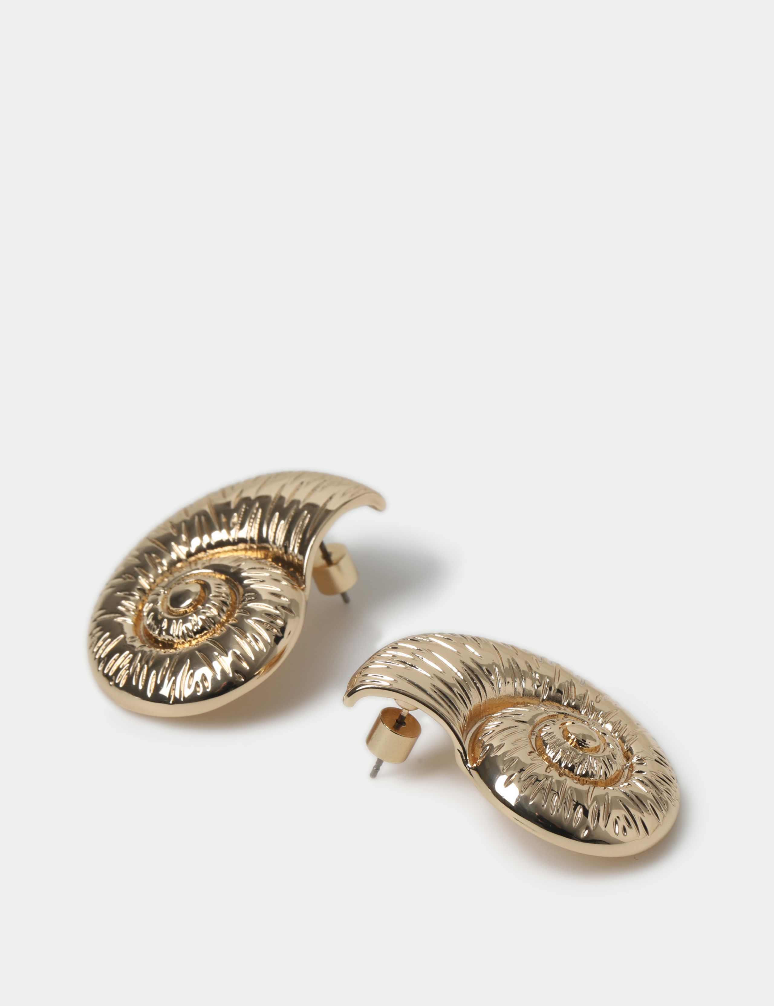 Casted Conch Statement Stud Earrings 2 of 2