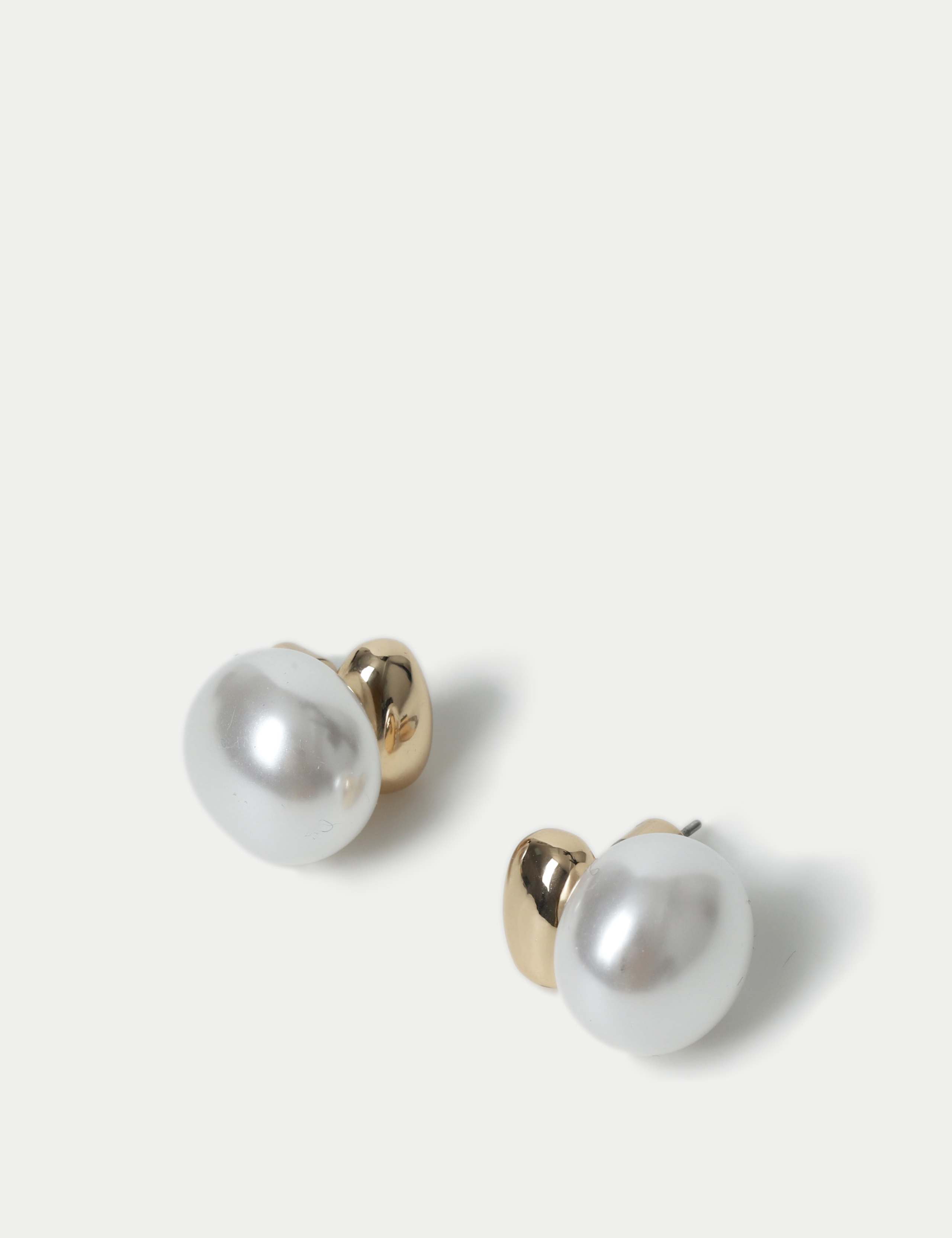 Pearl Drop Stud Earrings 2 of 2