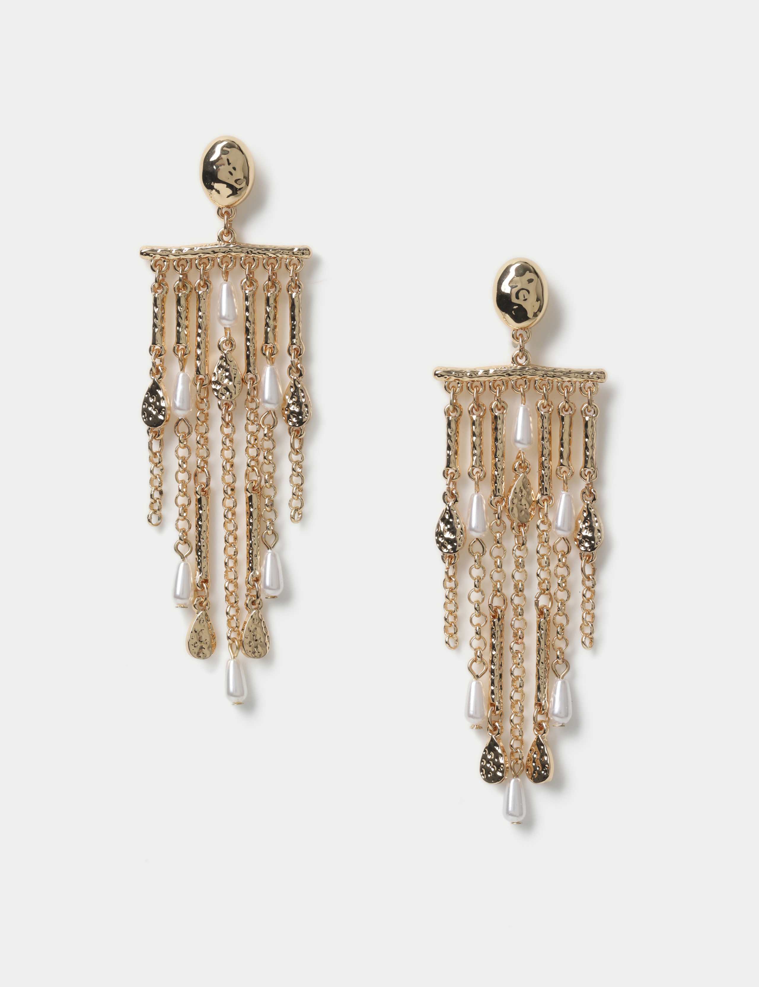 Pearl Tassel Earrings 1 of 2