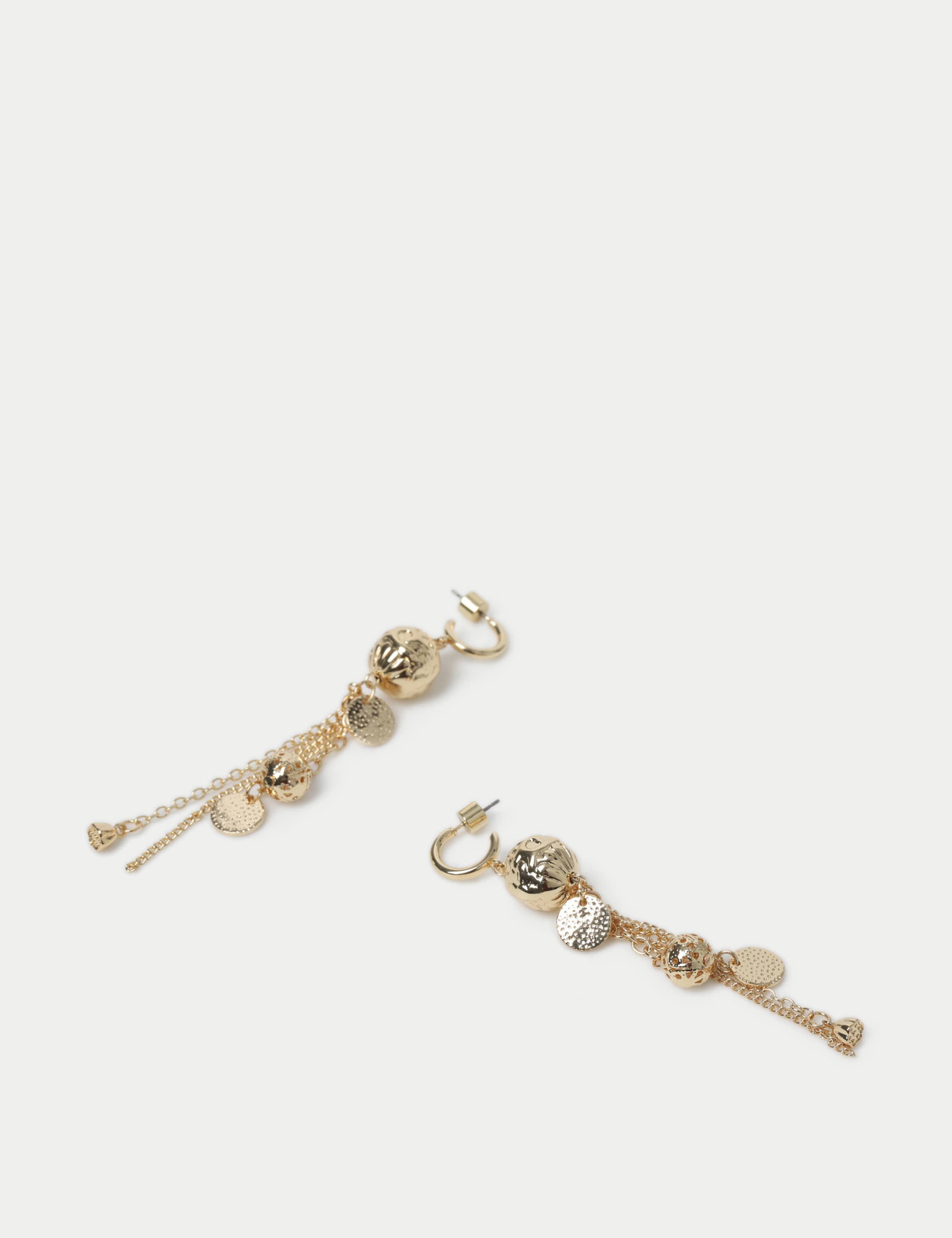 Multi Sphere Tassel Drop Earrings 2 of 2