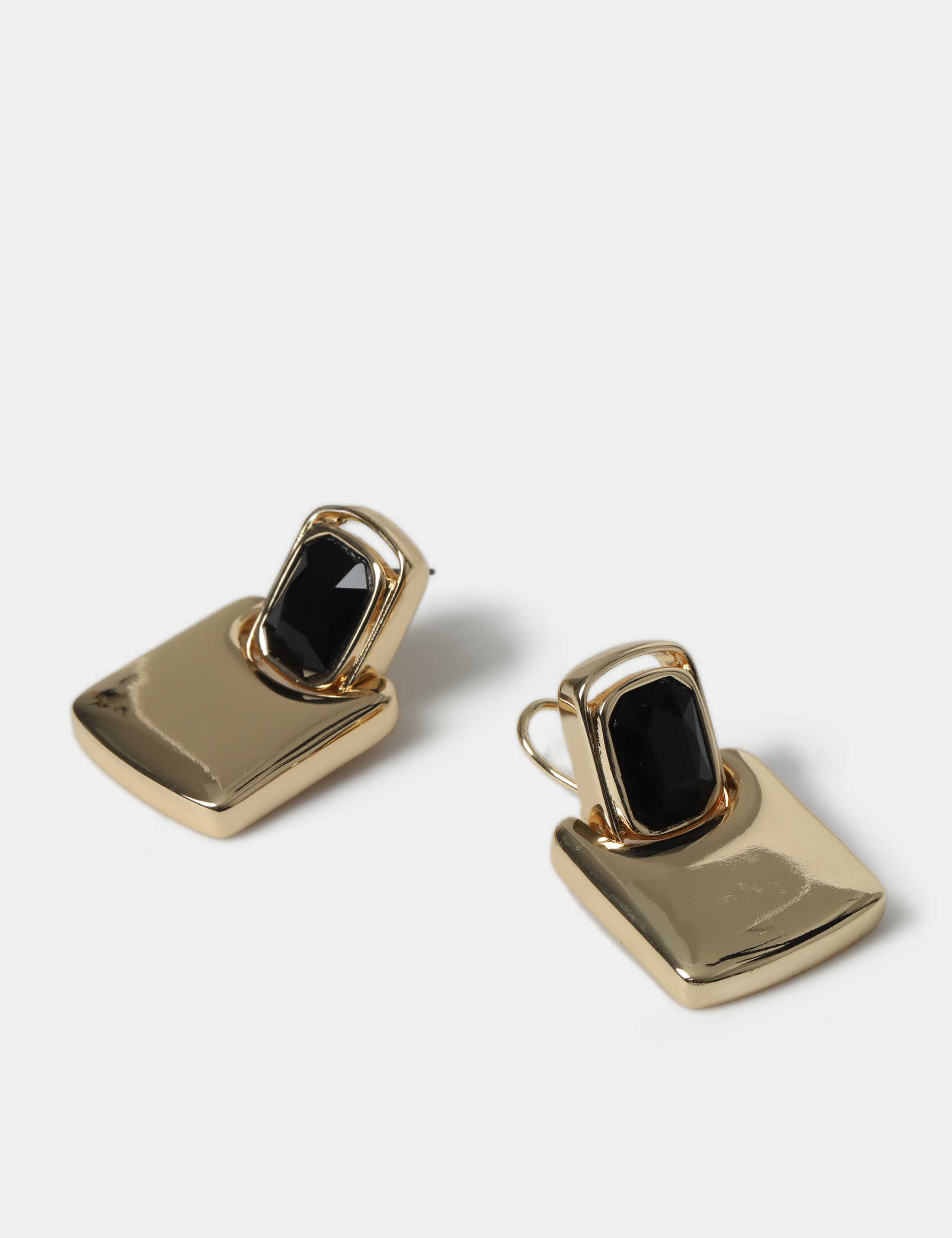 Oversized Square Stud Earrings 2 of 3