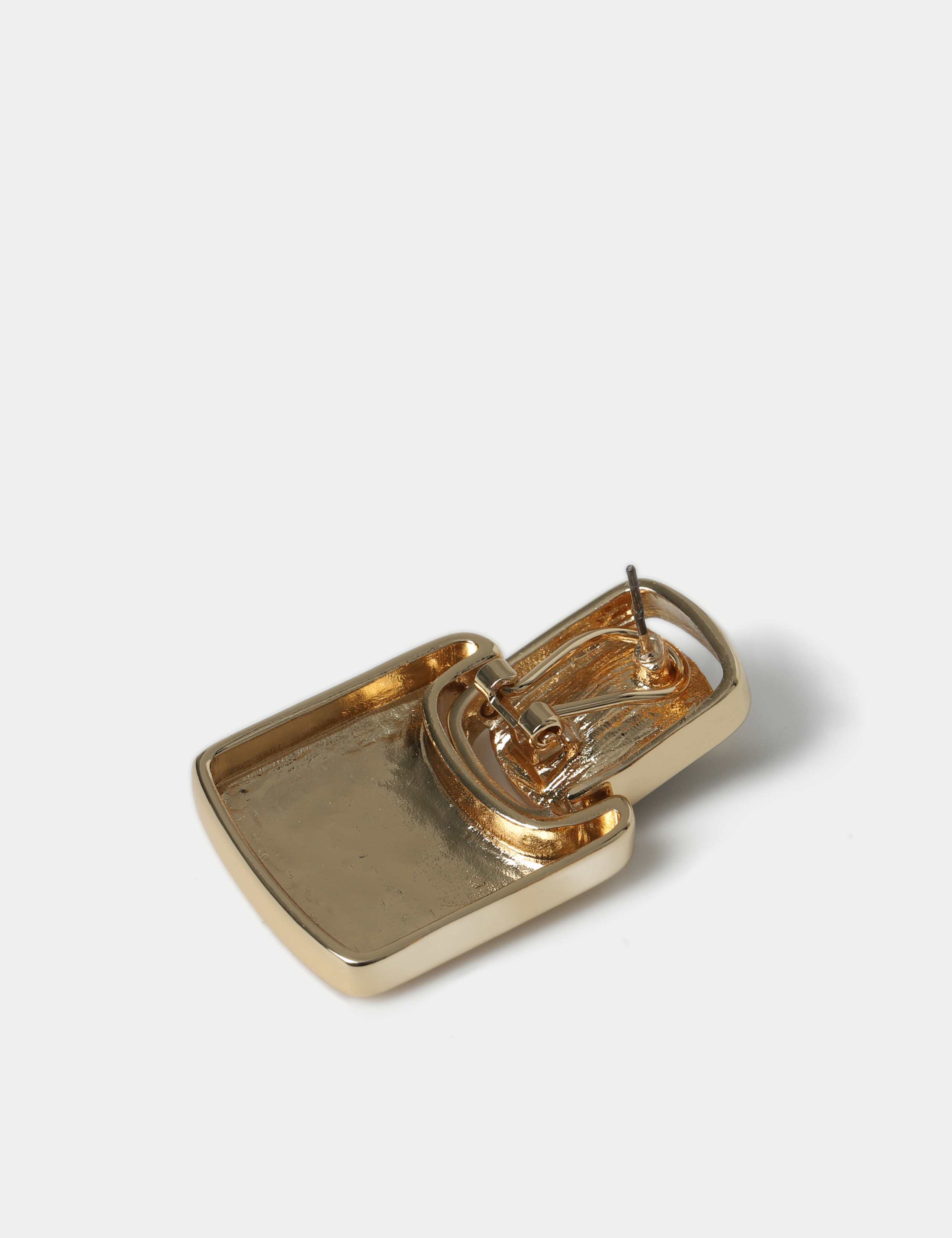 Oversized Square Stud Earrings 3 of 3