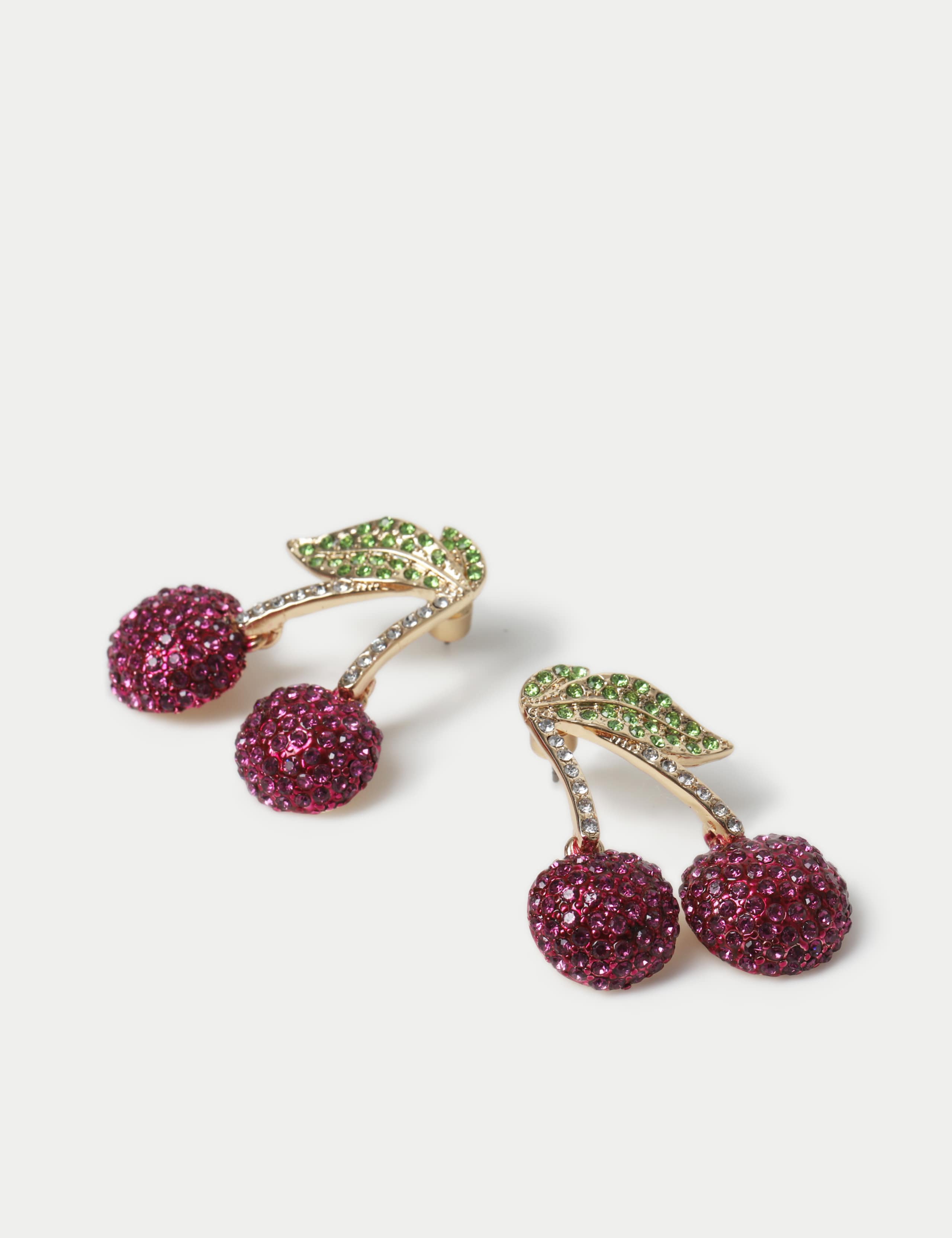 Cherry Rhinestone Earrings 2 of 2