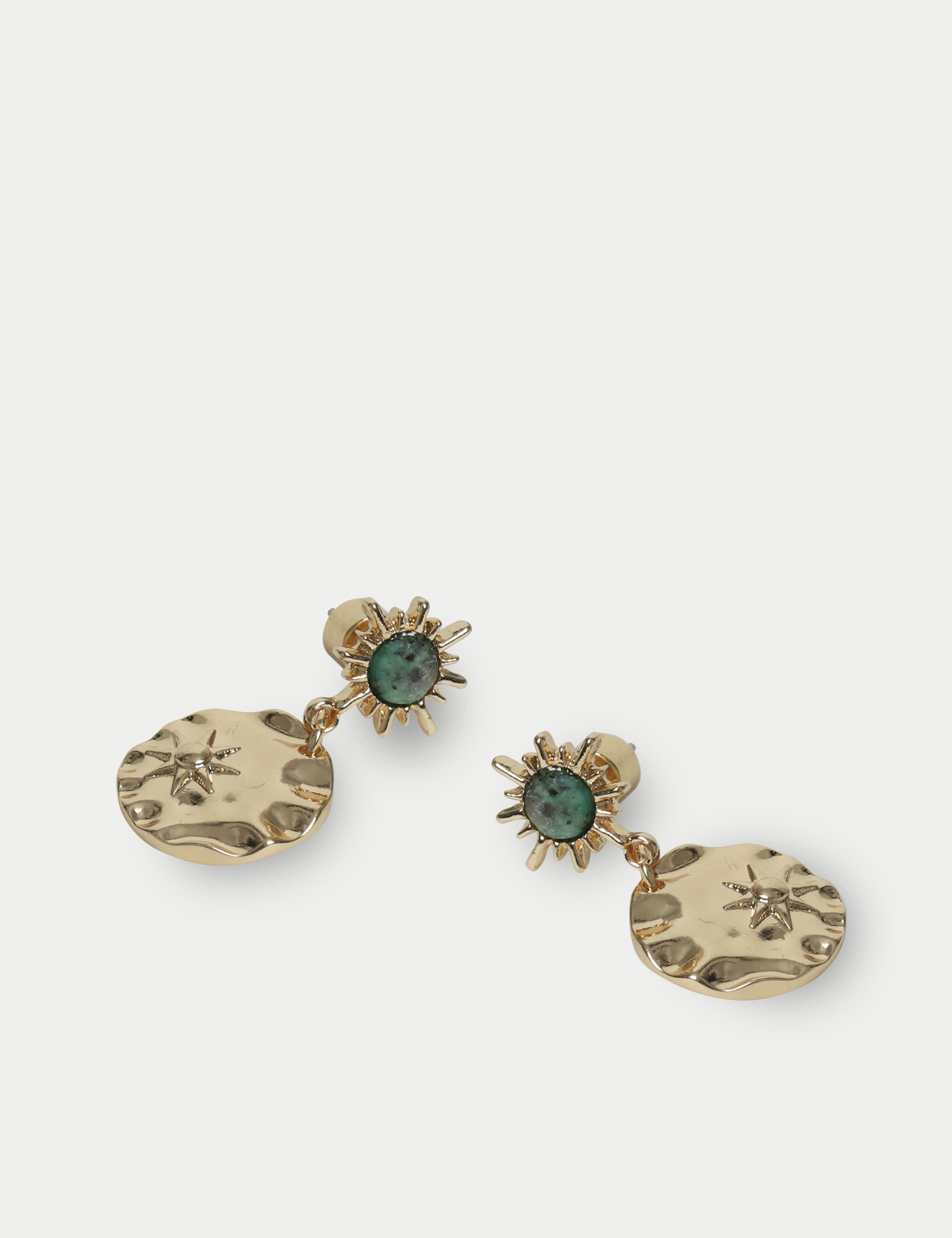 Per Una Semi Precious Star Disc Drop Earrings 2 of 2