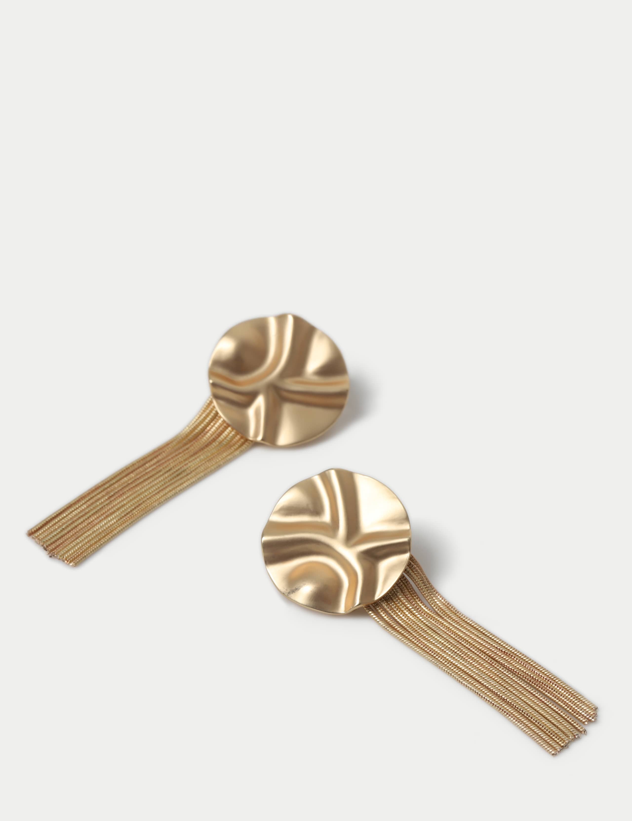 Disc and Tassel Detail Earrings 2 of 3