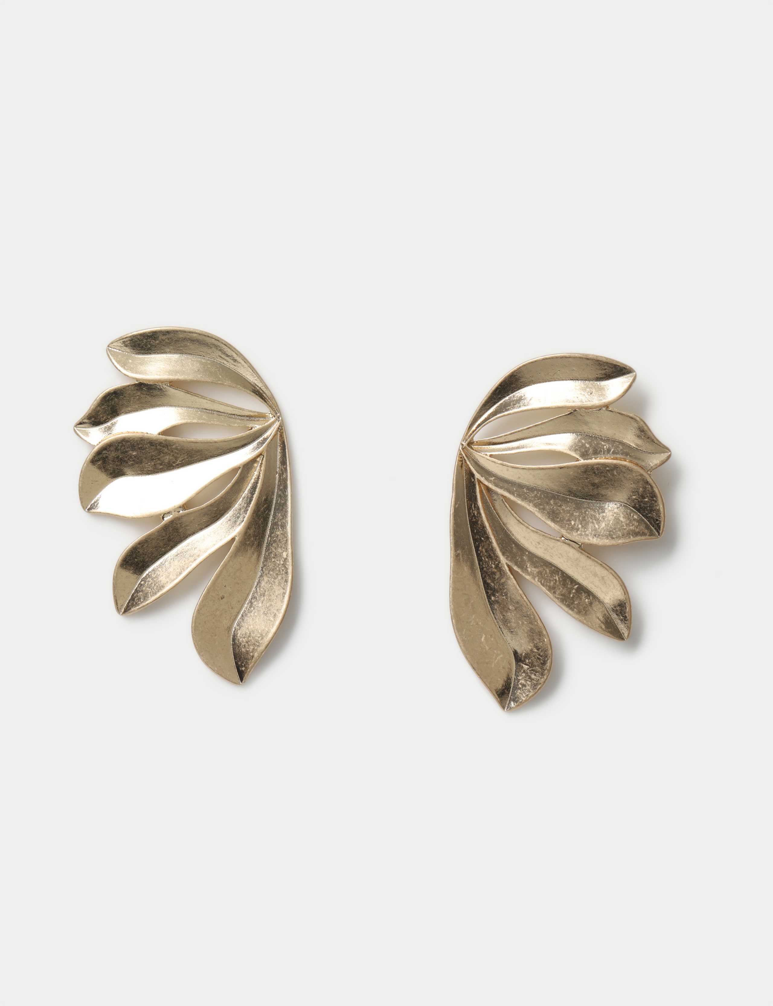 Brushed Leaf Earrings 2 of 4