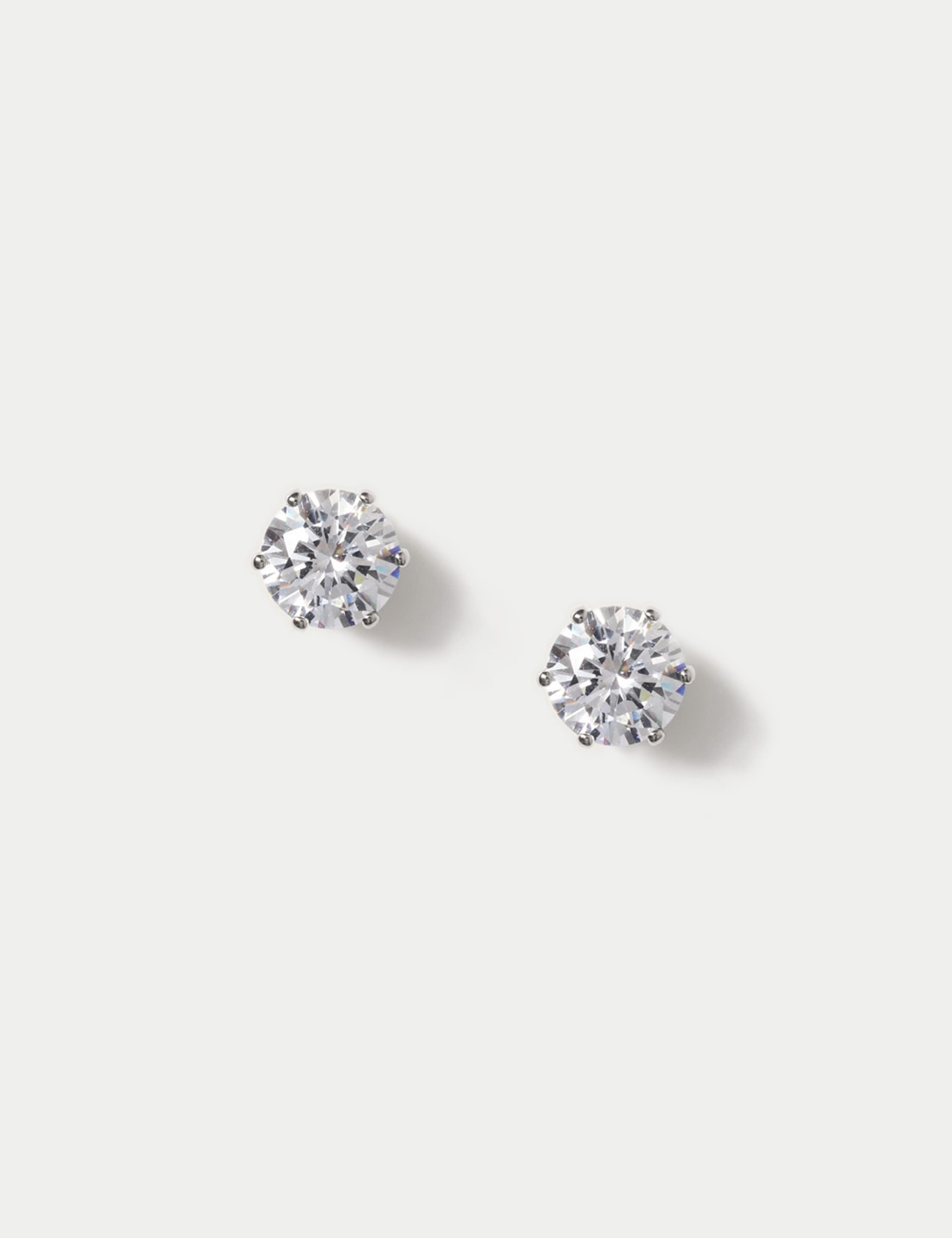 Cubic Zirconia Stud Earrings 1 of 2