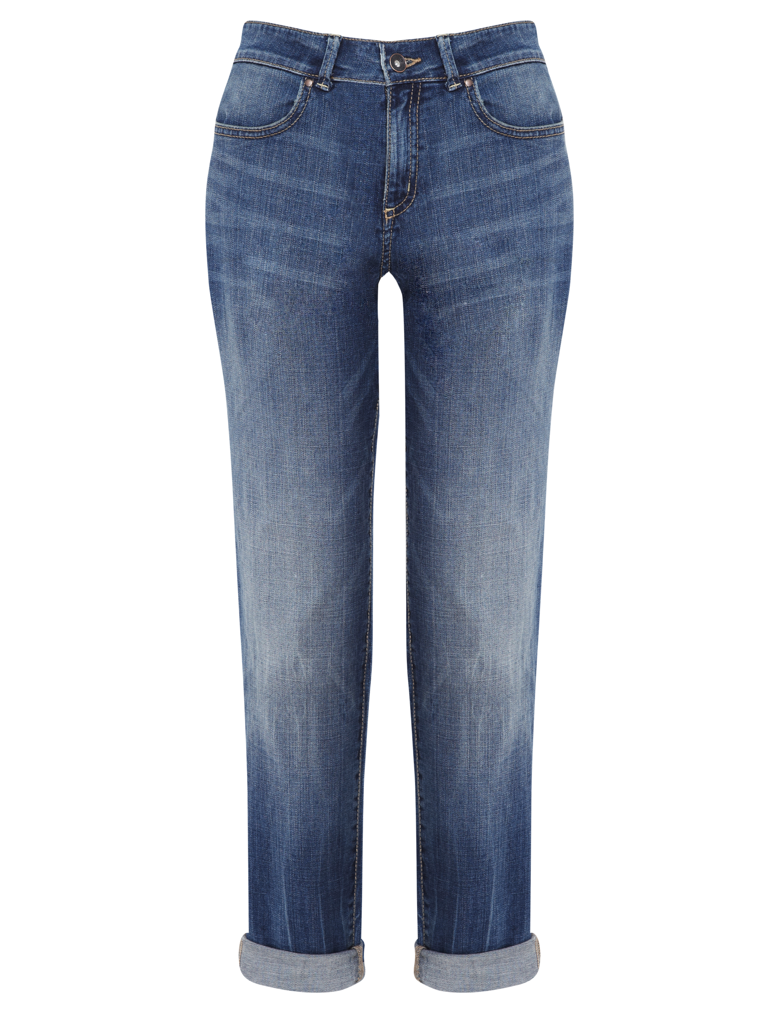 Slim Leg Ankle Grazer Boyfriend Jeans 2 of 7