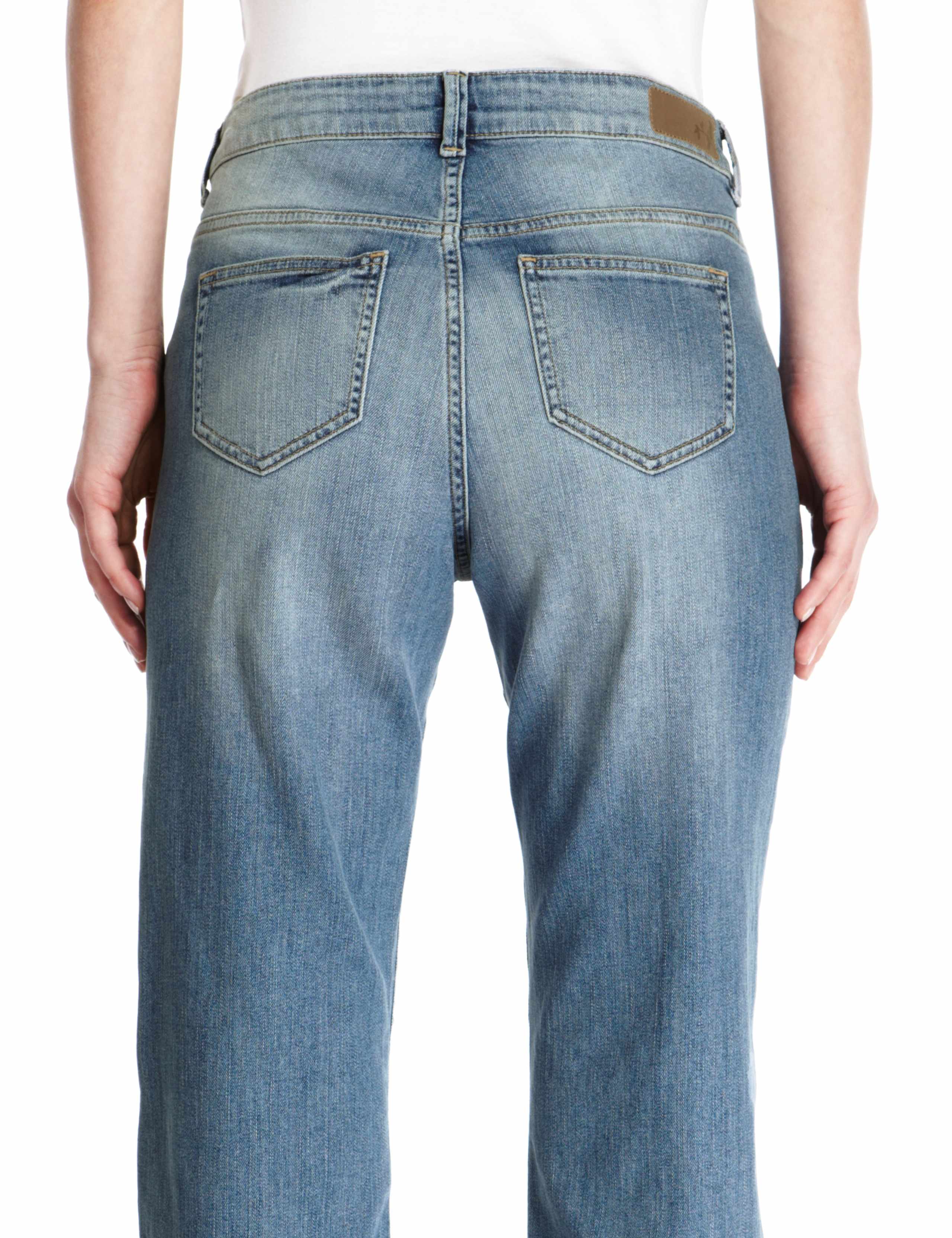 Ripped Slim Leg Boyfriend Jeans 4 of 4