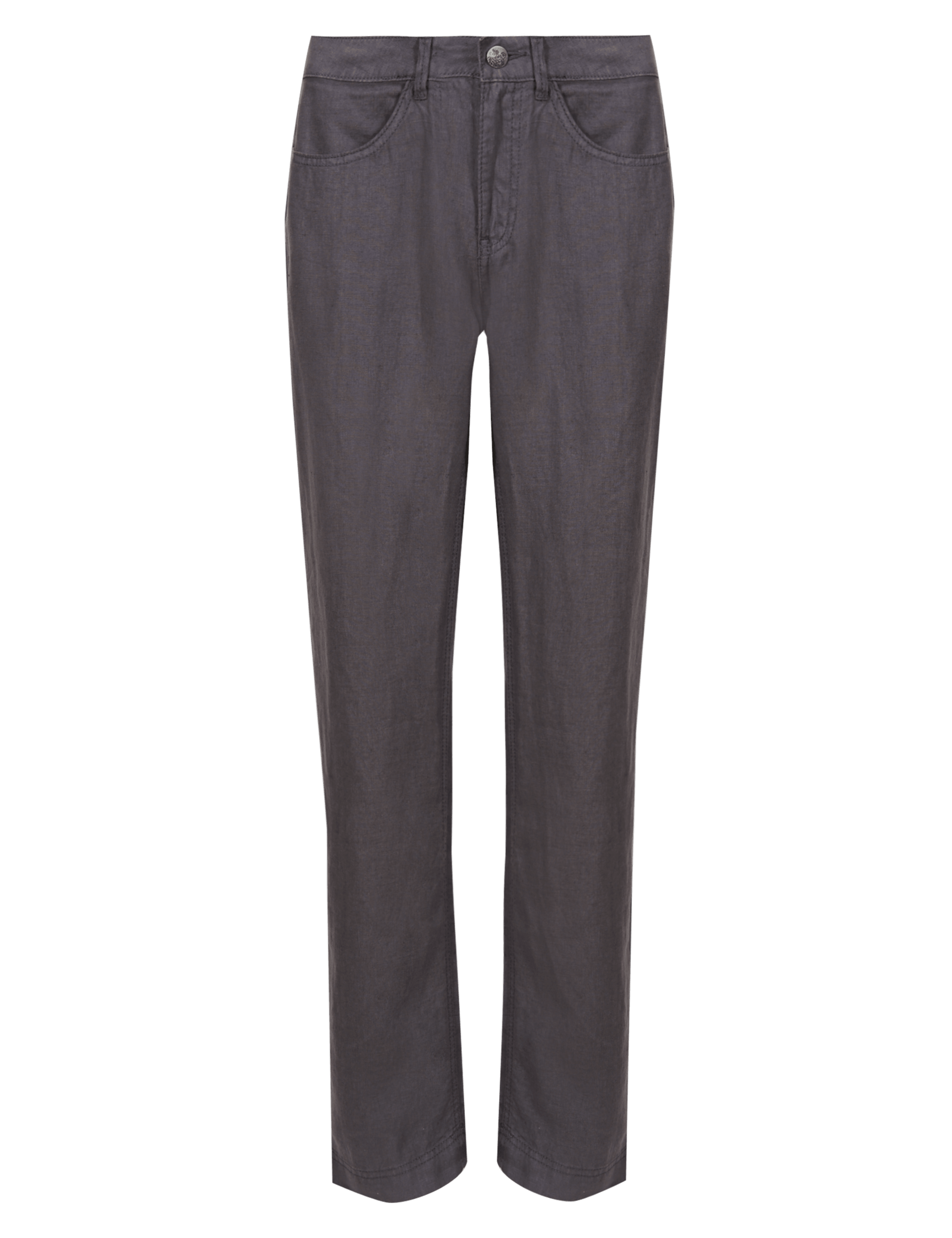 Pure Linen Straight Leg Trousers 2 of 4