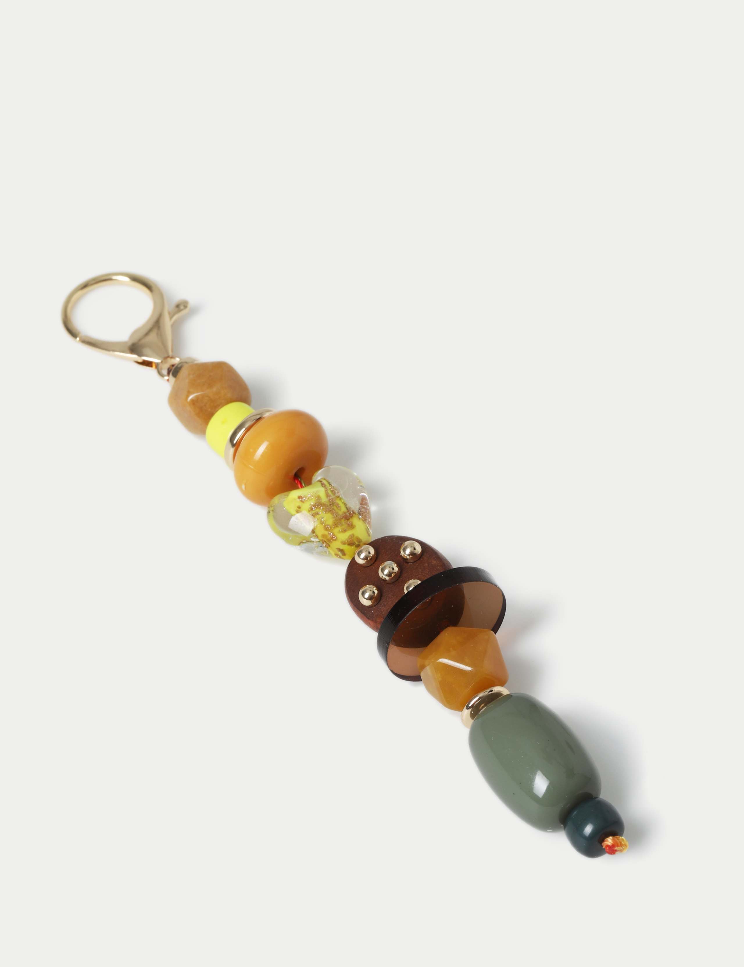 Multi Bead Bag Charm Keyring 2 of 2