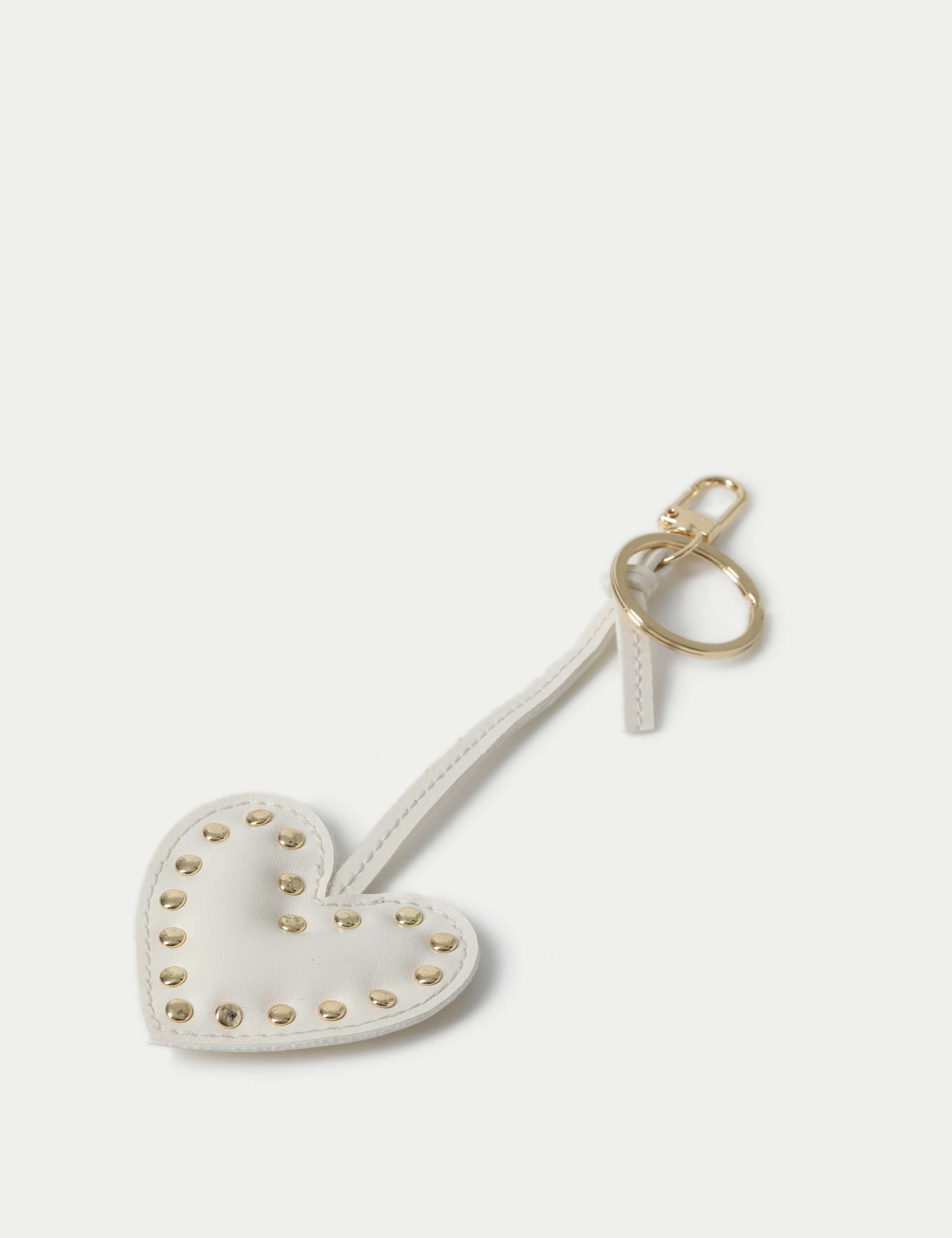 Cream Heart Bag Charm 2 of 2