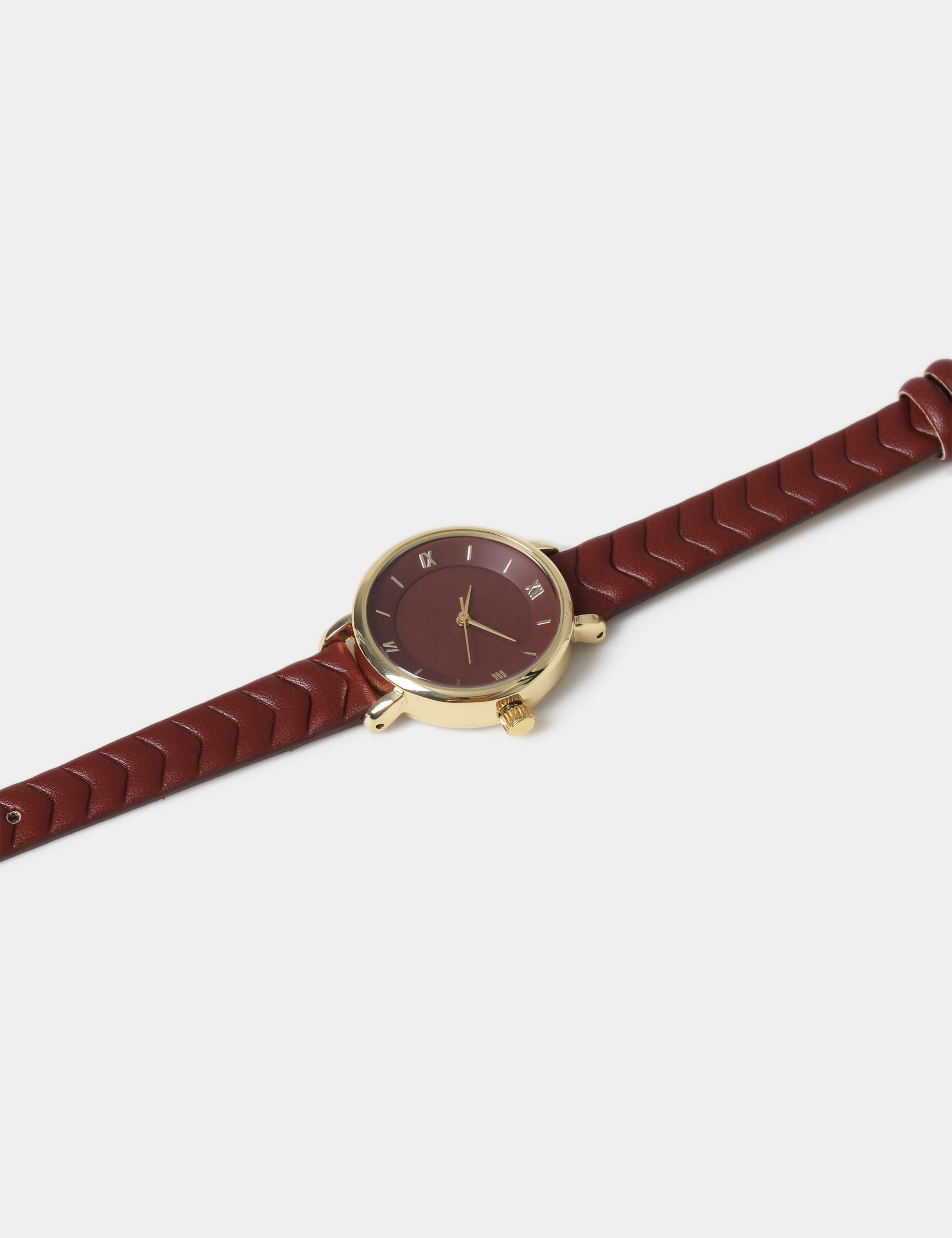 Burgundy Chevron Watch 2 of 3