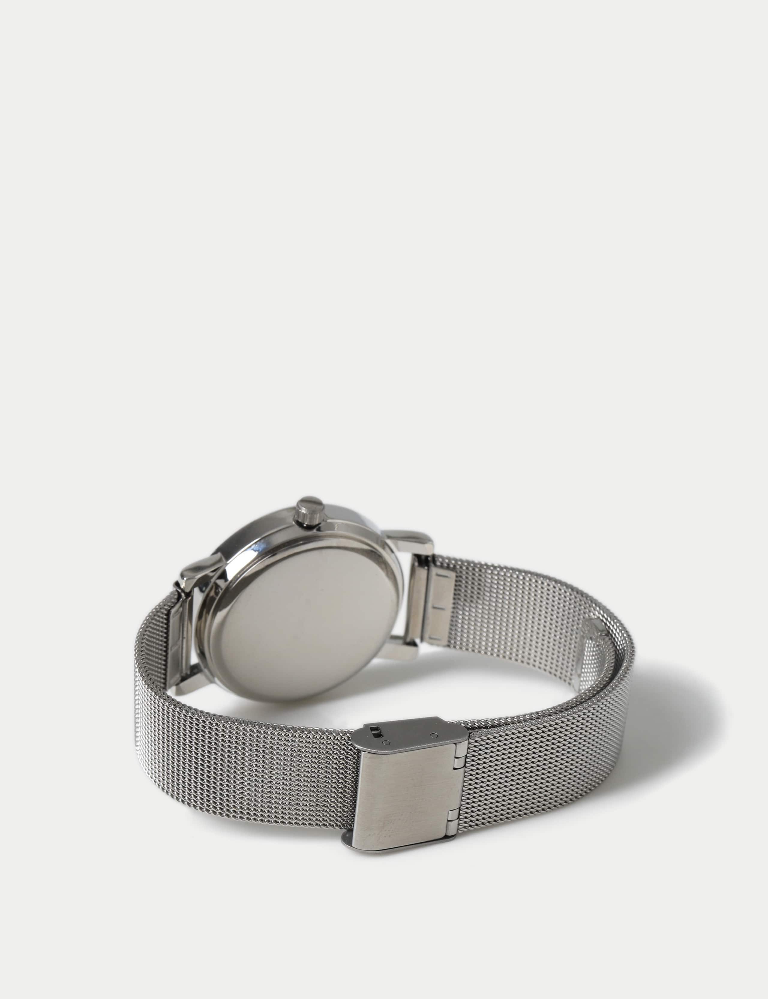 Silver Tone Mesh Watch 3 of 3
