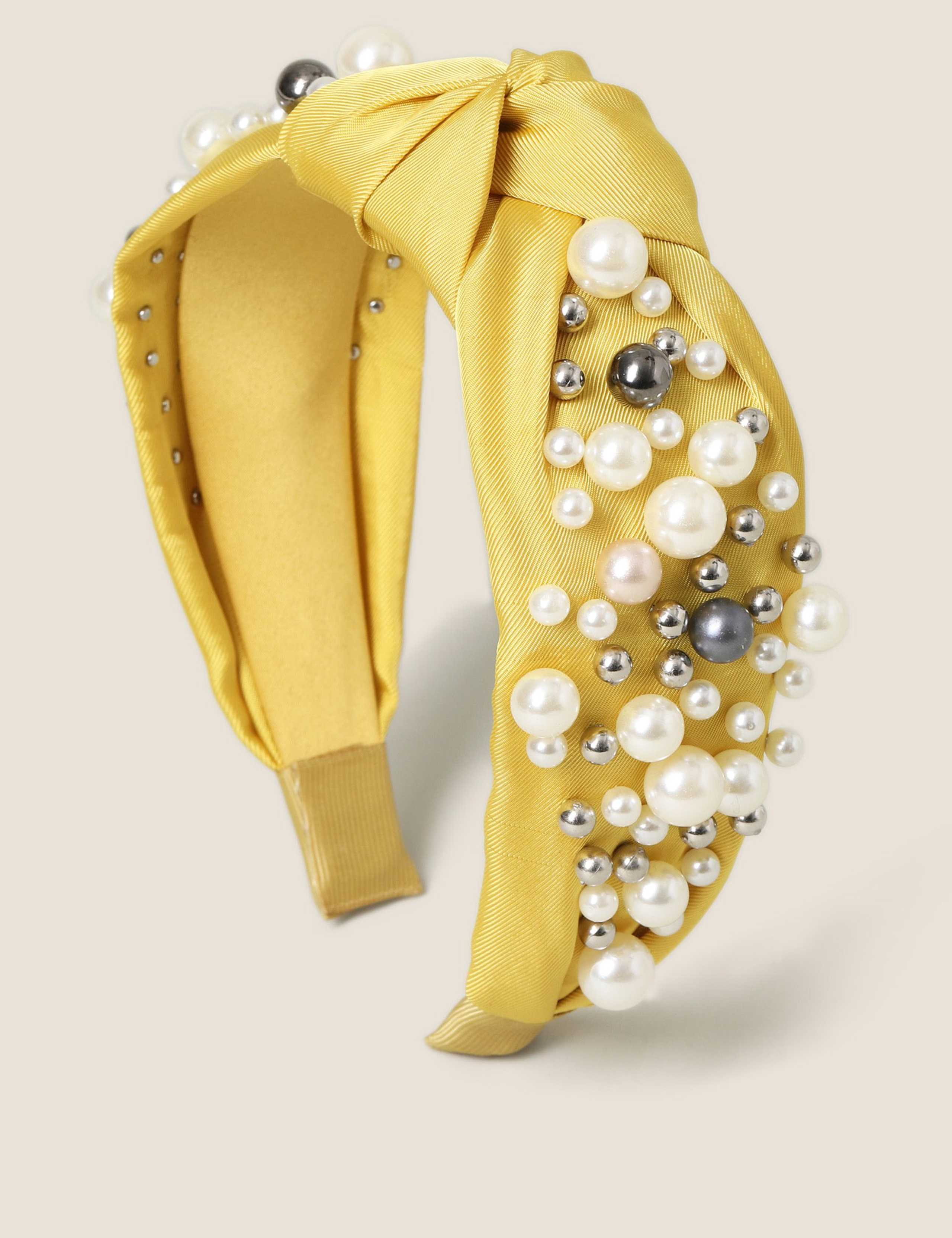 Pearl Embellished Alice band 1 of 2