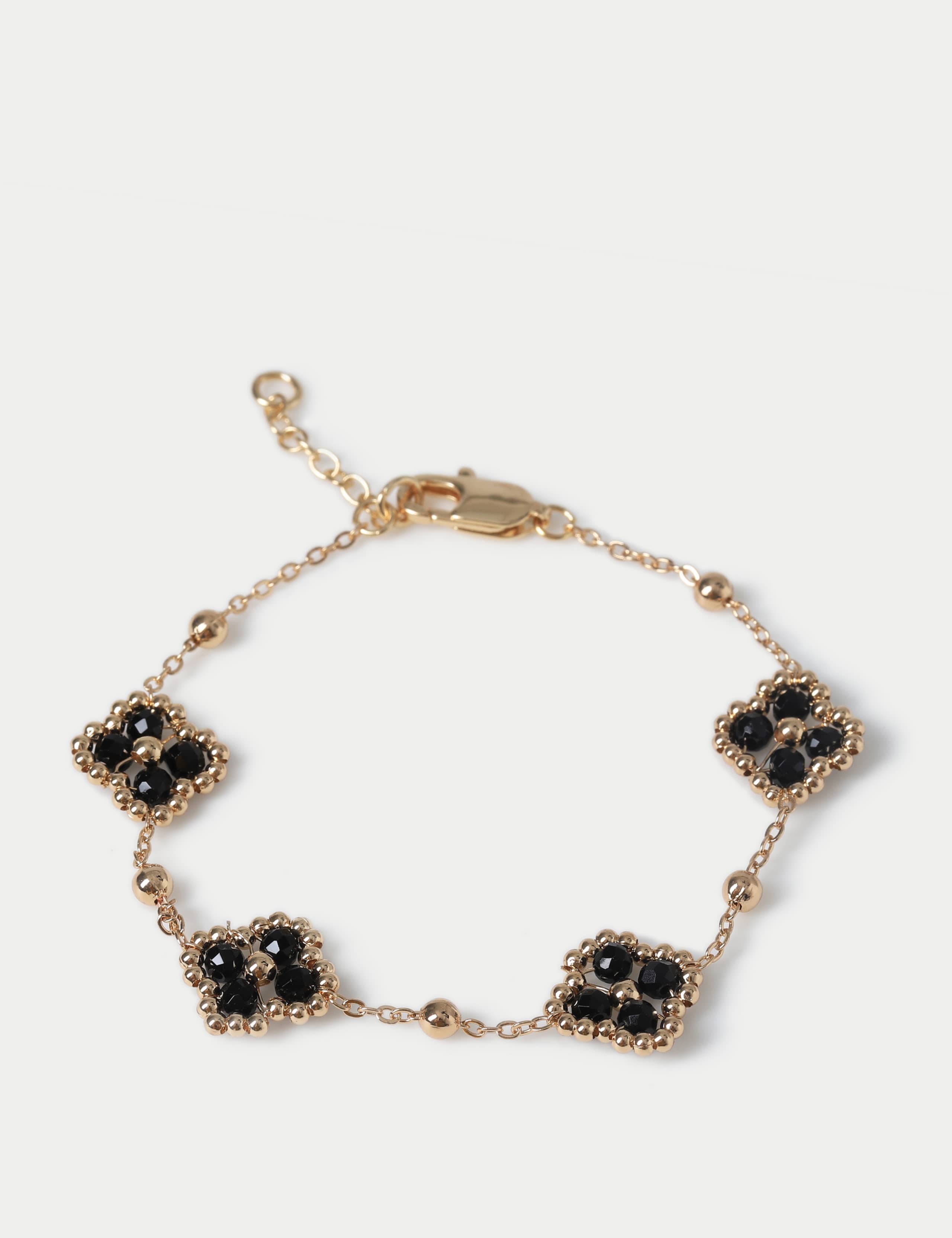 Black Flower Beaded Wristwear 2 of 2