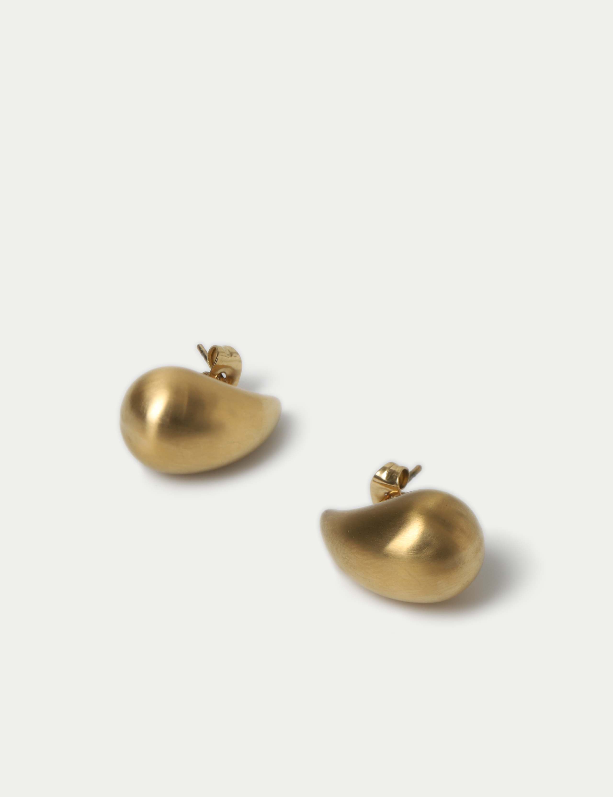 Brushed Dome Earrings 2 of 3