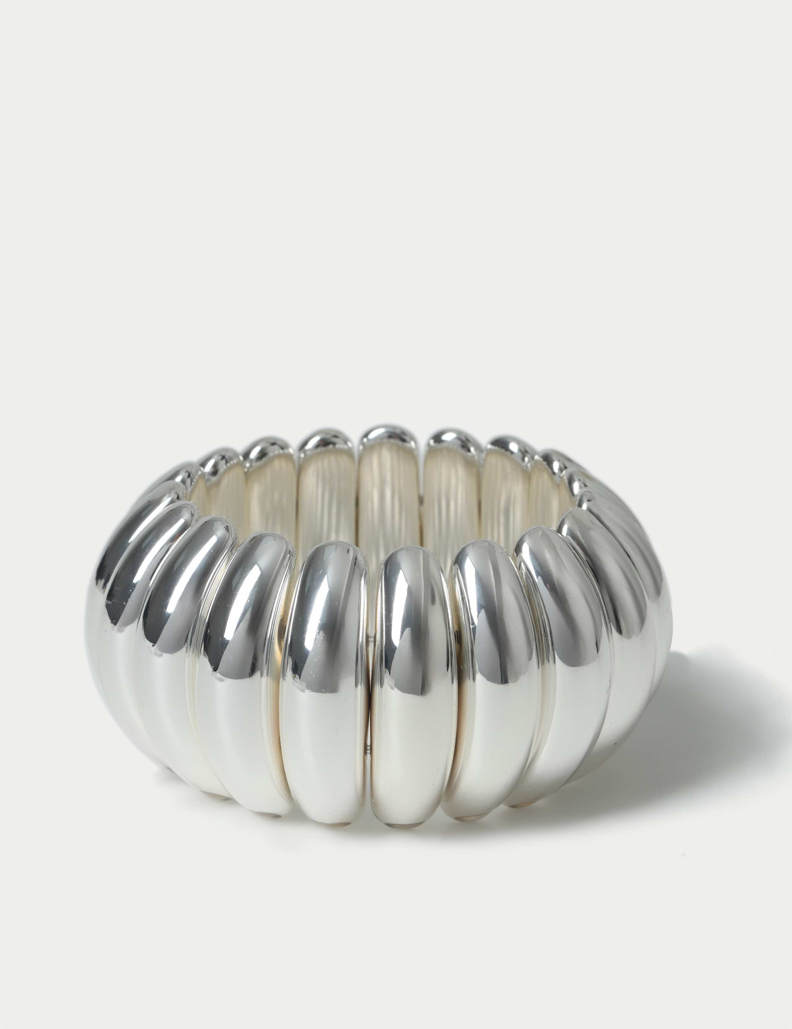 Chunky Ridged Stretch Bracelet 2 of 2