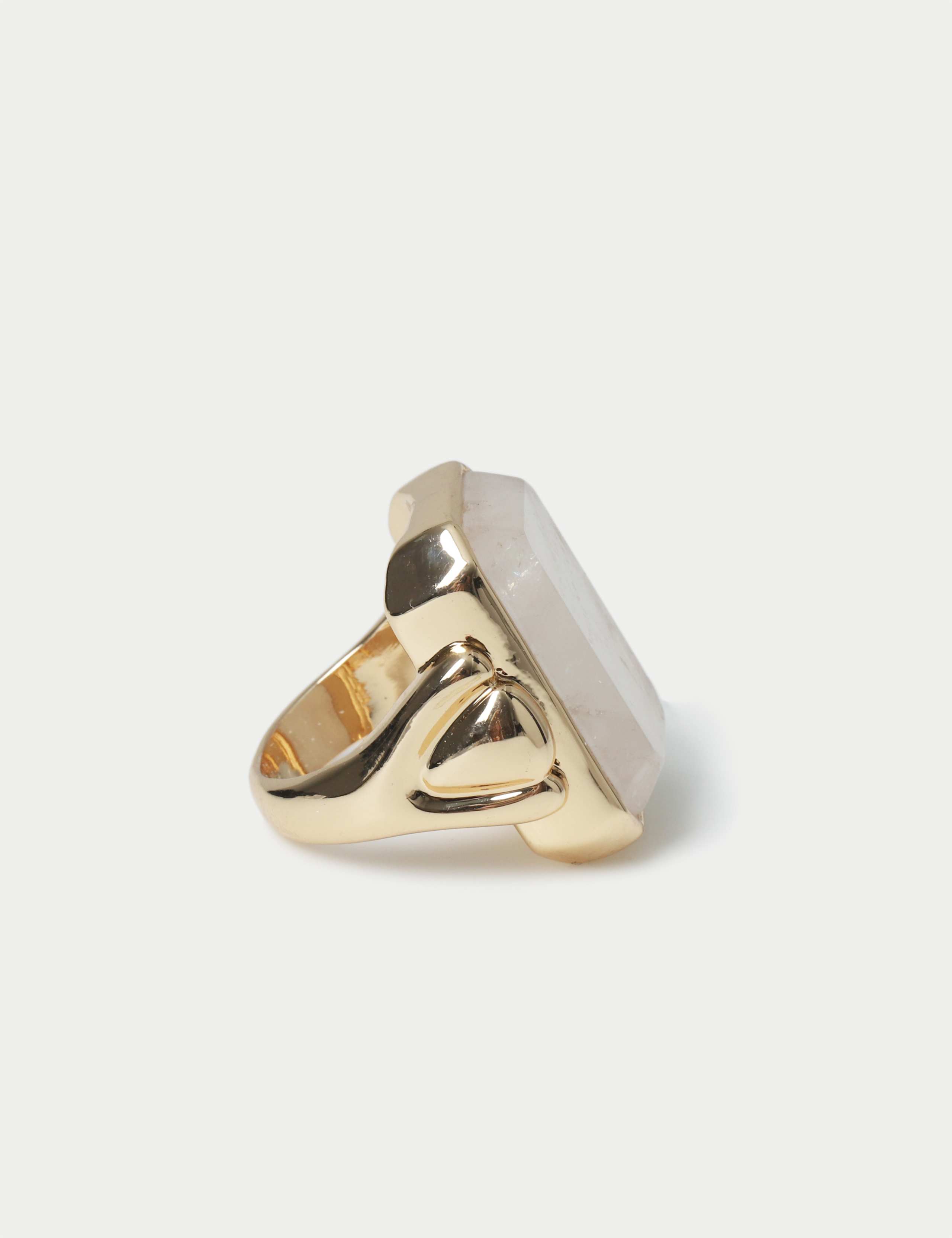 Oversized Natural Stone Chunky Ring 3 of 3