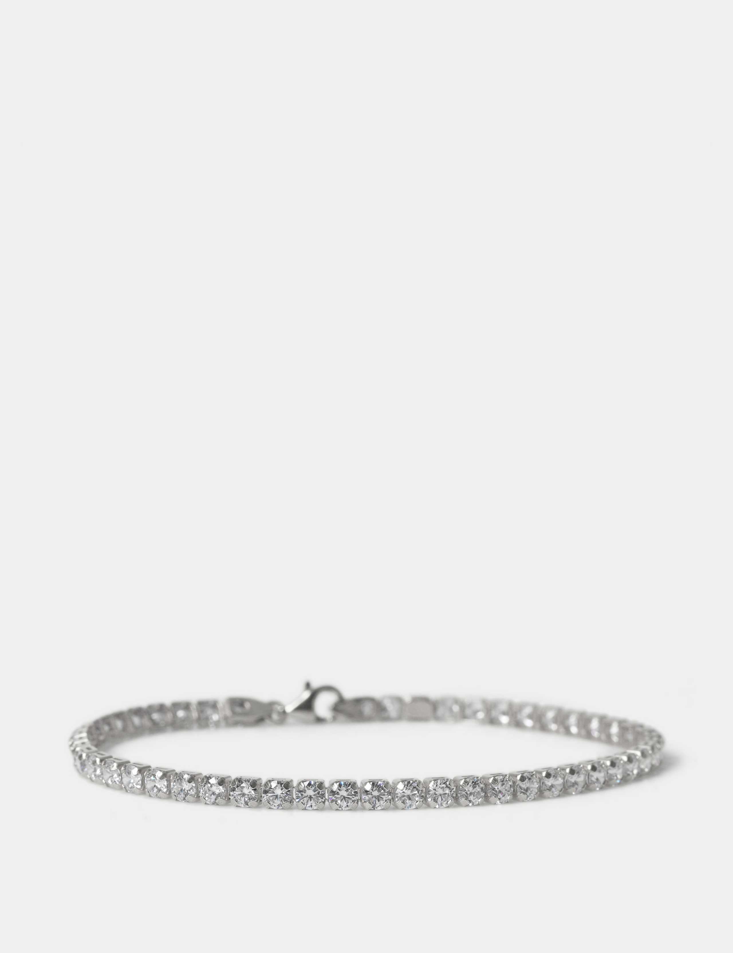 925 Sterling Silver Cubic Zirconia Tennis Bracelet 2 of 2