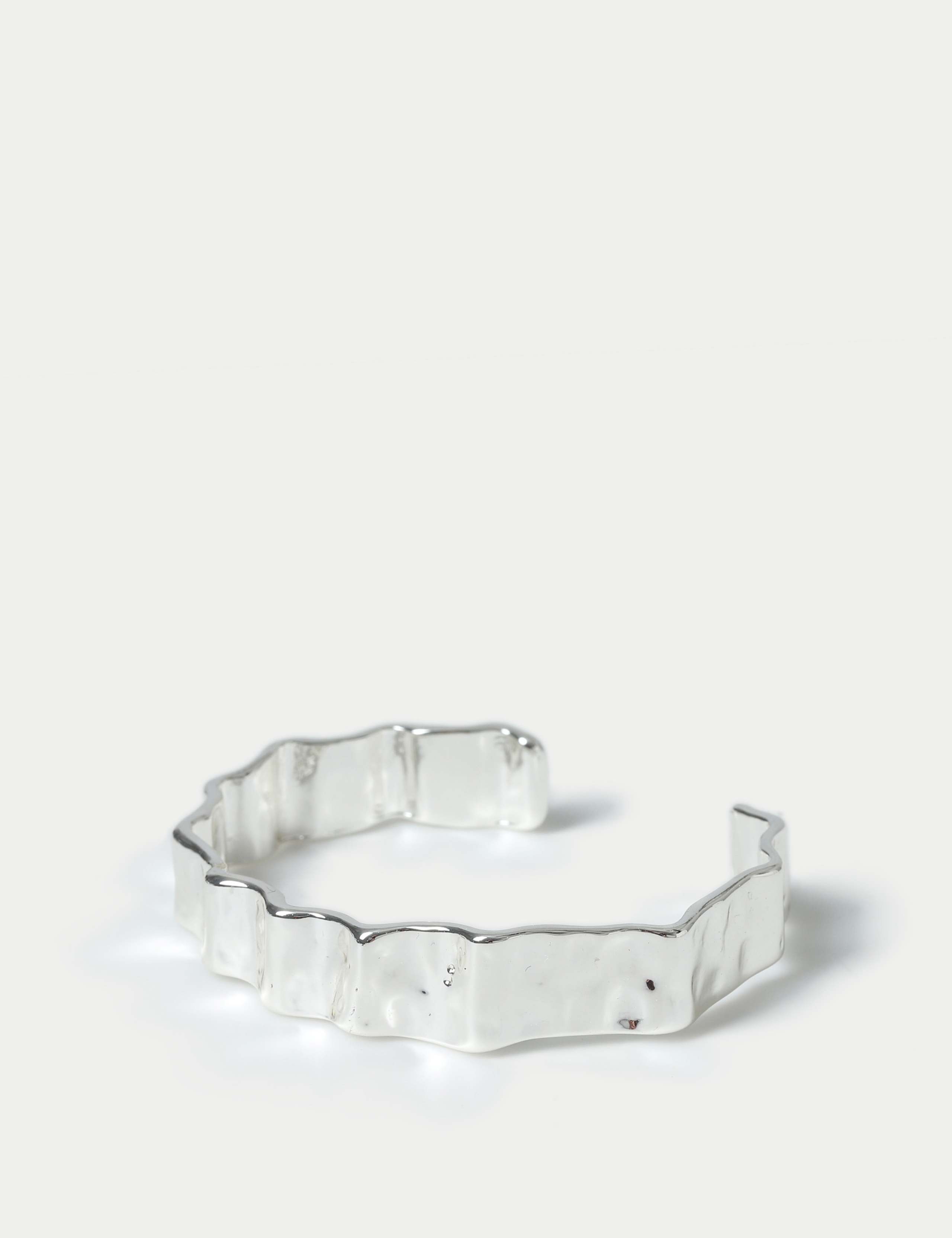 Silver Tone Swirl Detail Bangle 2 of 2