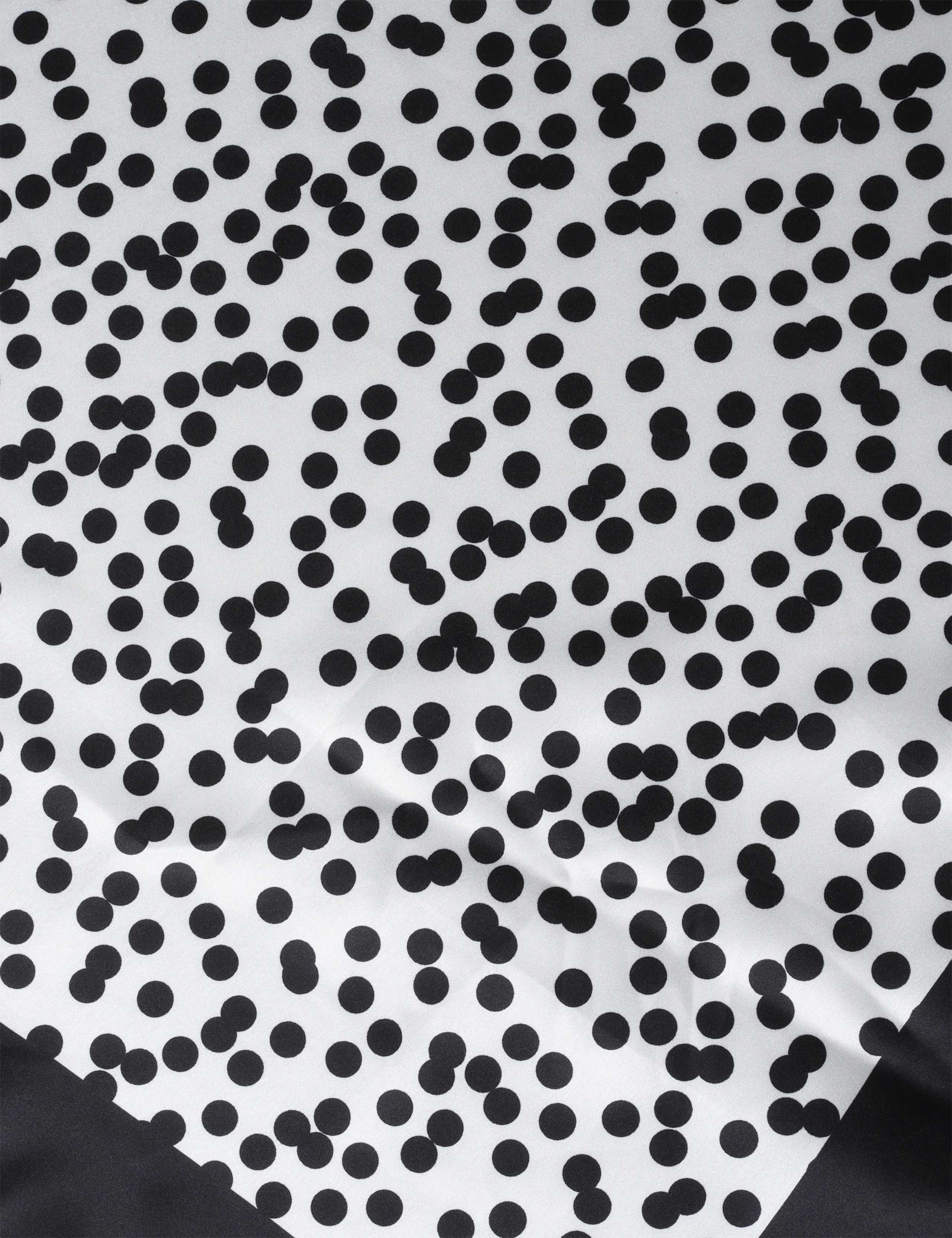 Black Mono Print Tie Me Up Hair Scarf 3 of 3