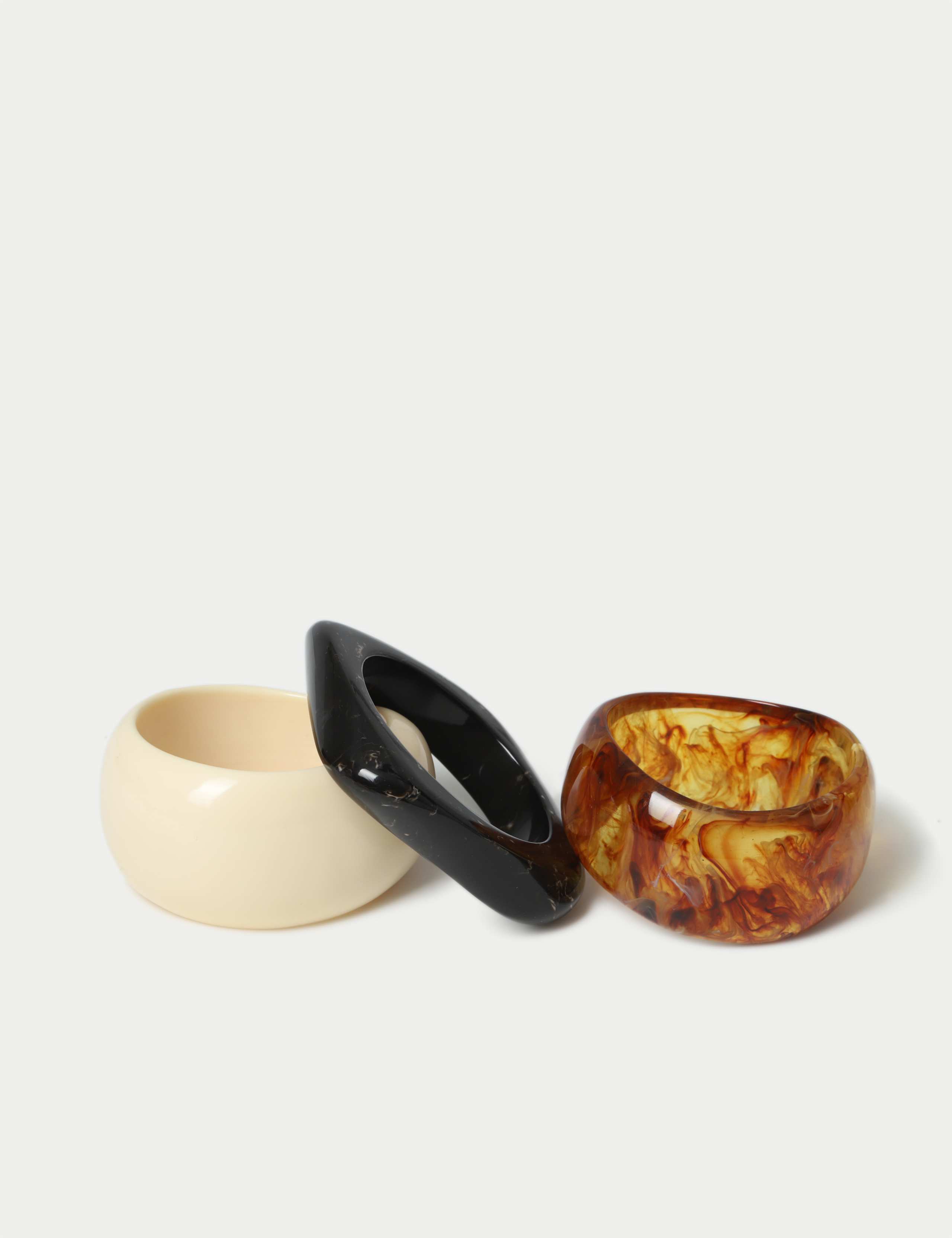3 Pack Resin Bangle Set 2 of 3