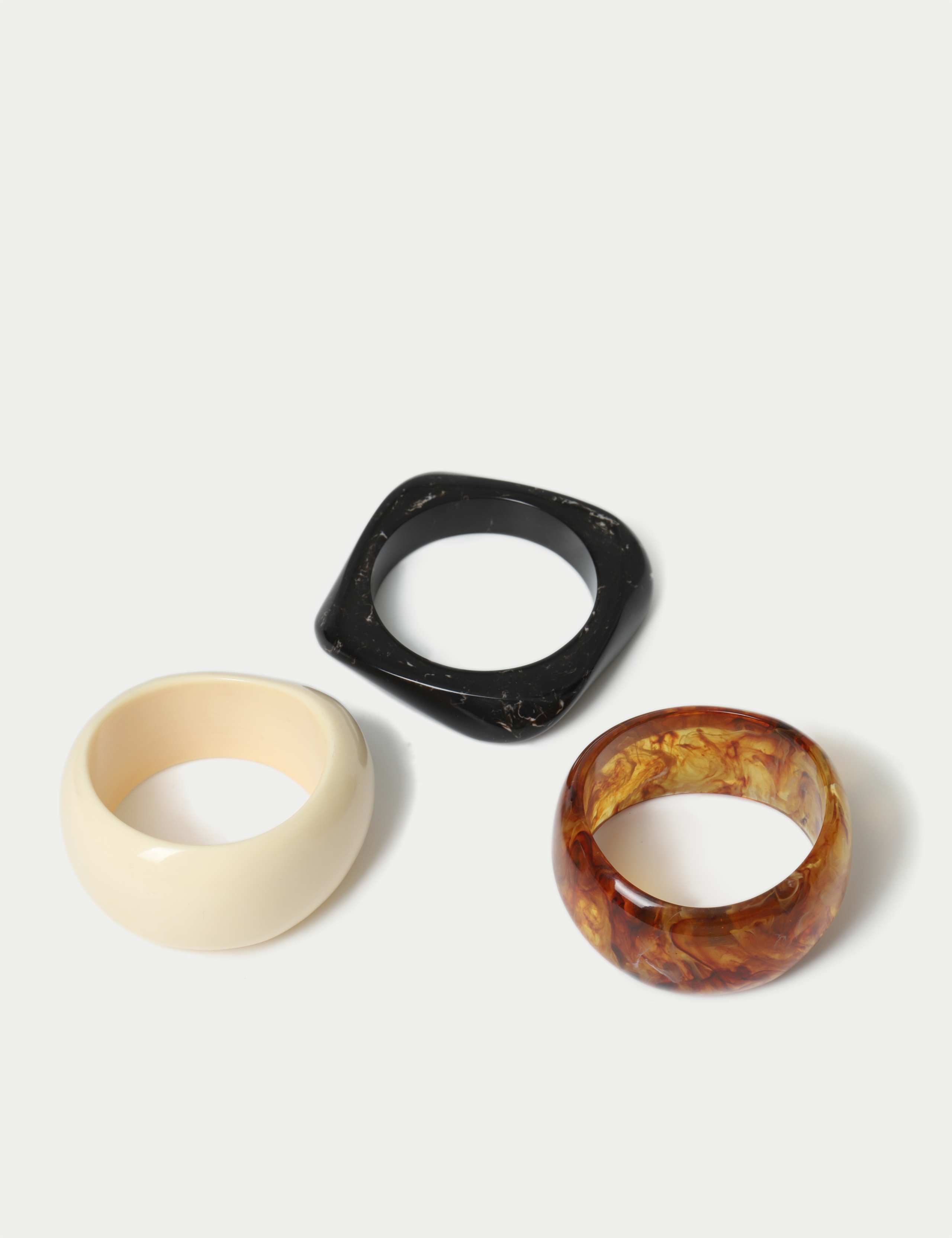 3 Pack Resin Bangle Set 3 of 3
