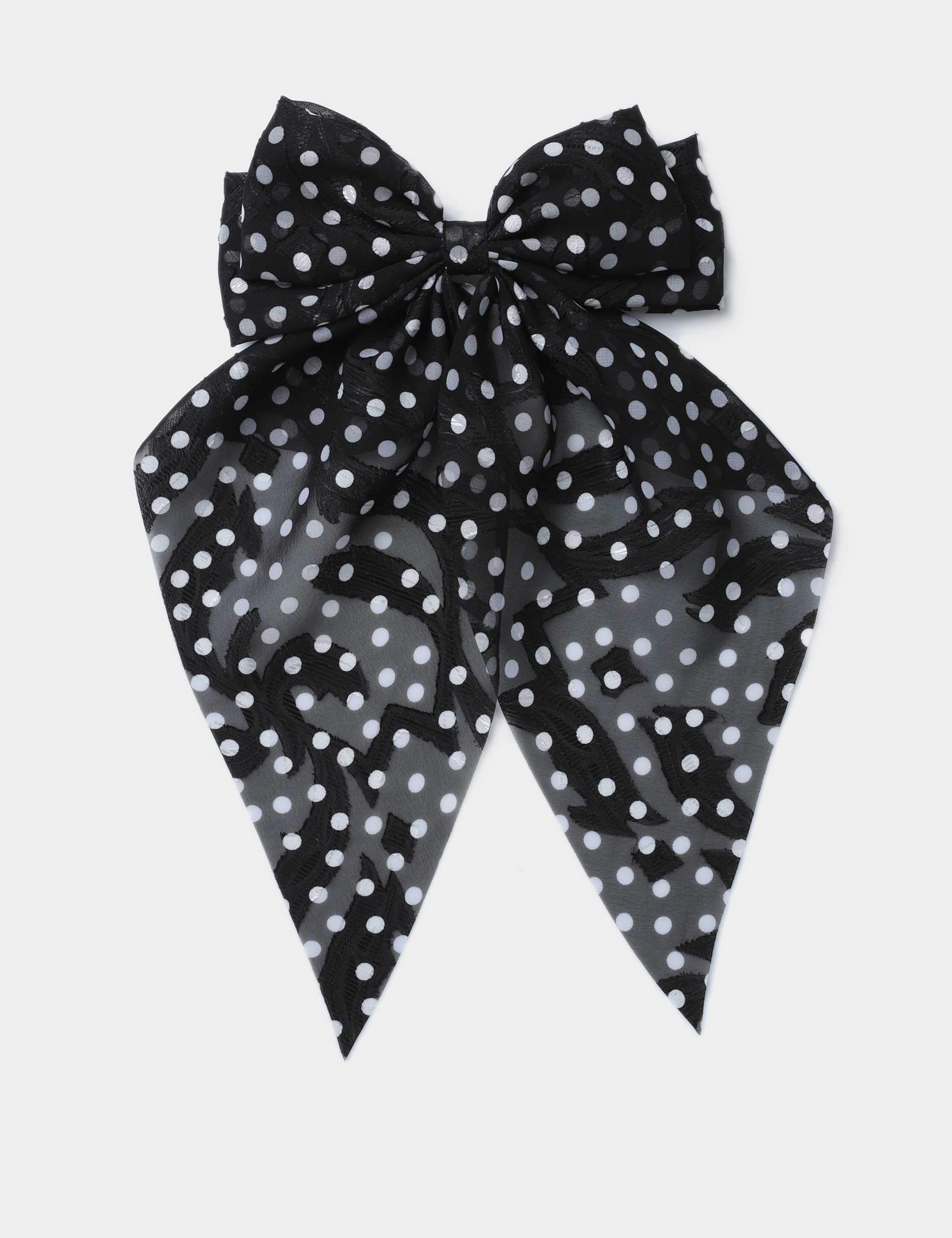 Polka Dot Oversized Bow 1 of 3