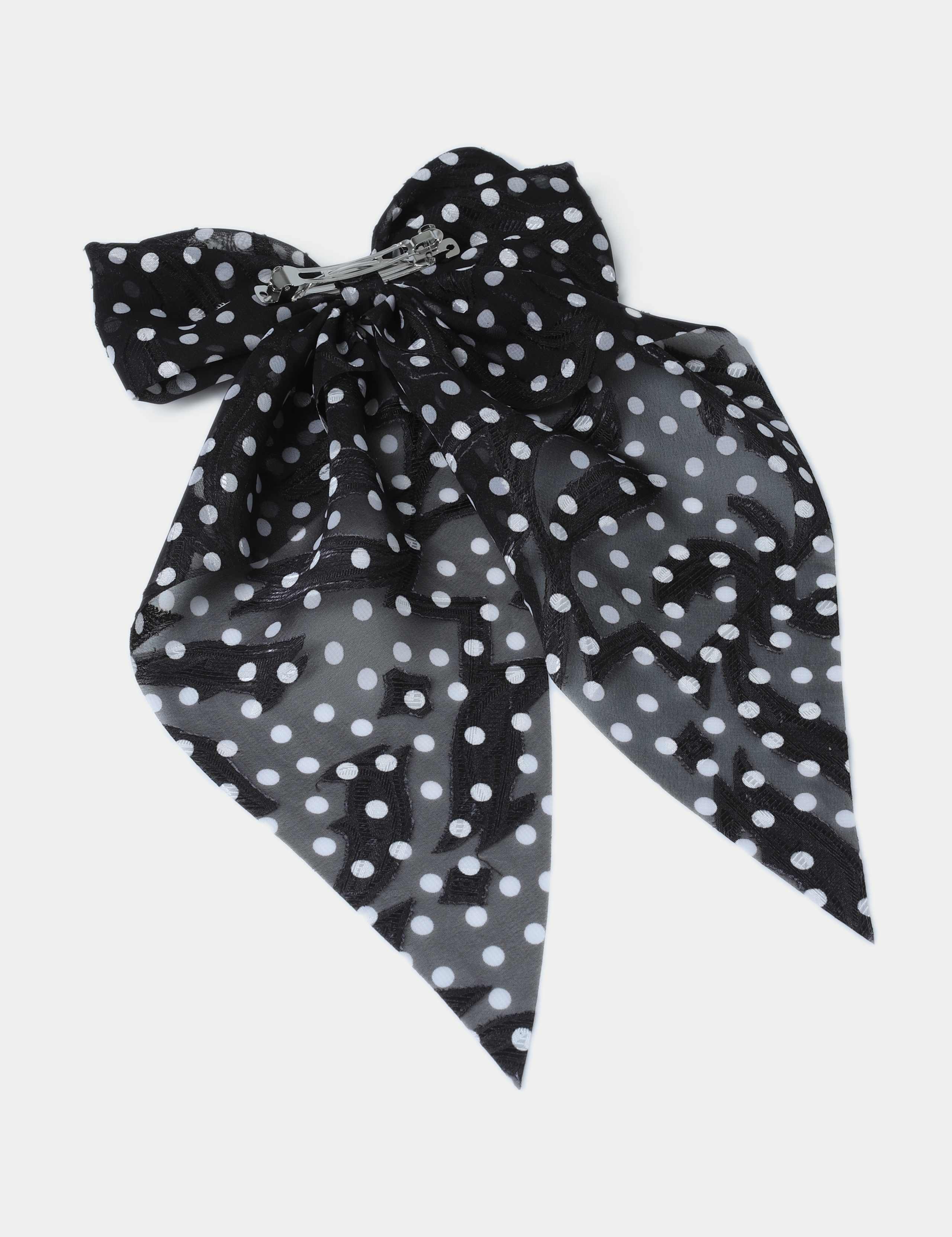 Polka Dot Oversized Bow 2 of 3
