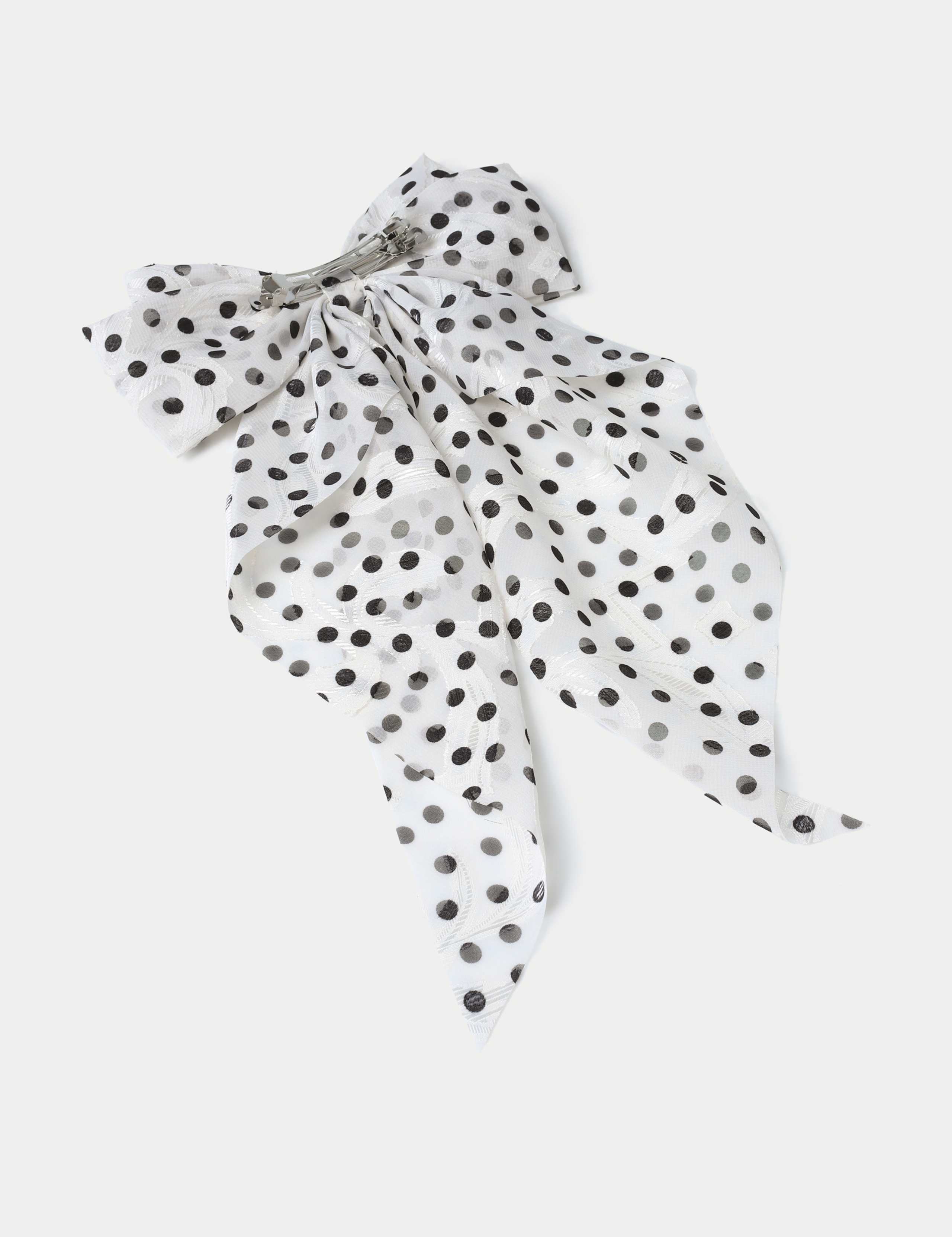 Polka Dot Oversized Bow 2 of 3