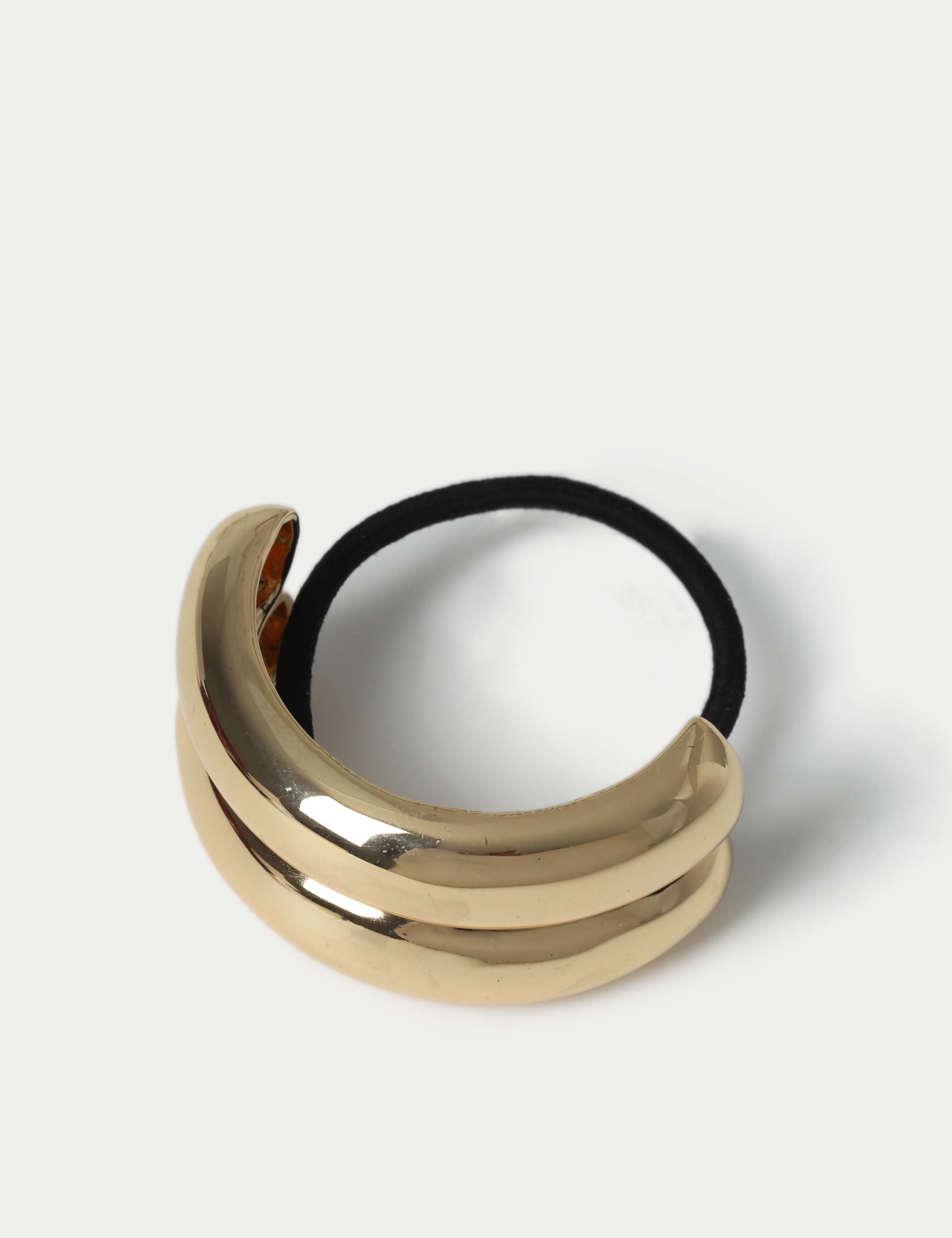 Gold Tone Barrel Ponio Hair Accessory 2 of 2