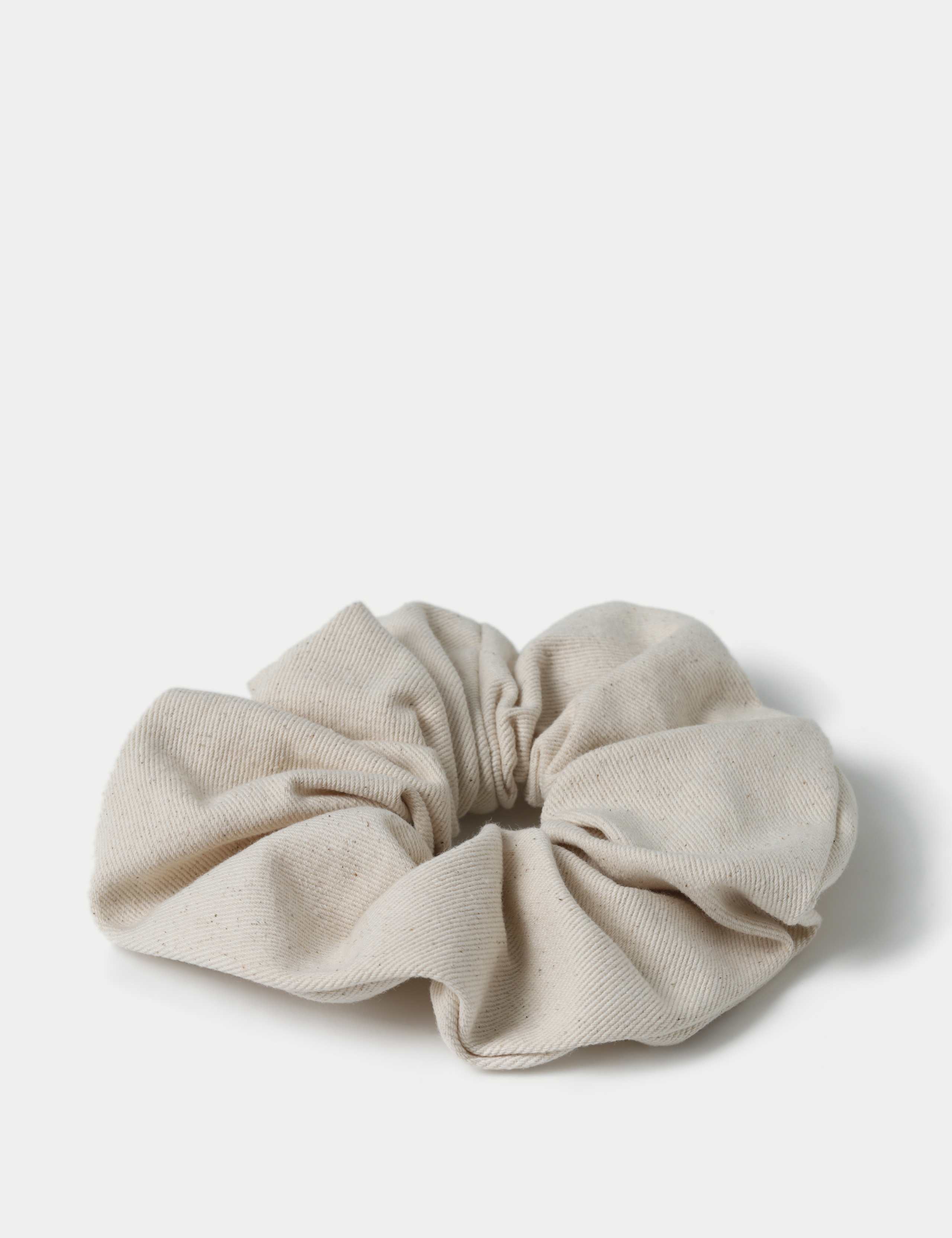 Beige Hair Scrunchie 2 of 2