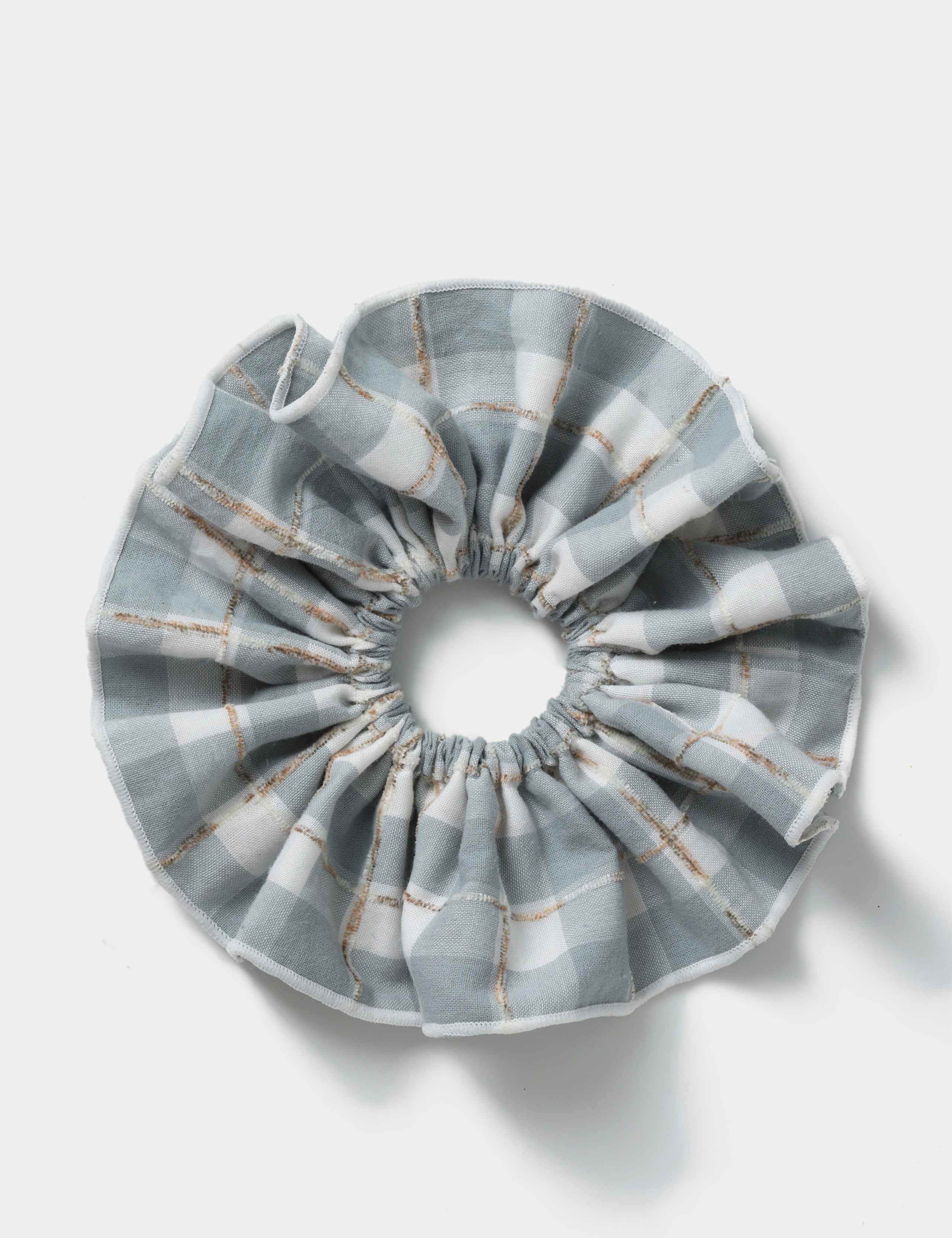 Check Hair Scrunchie 1 of 2