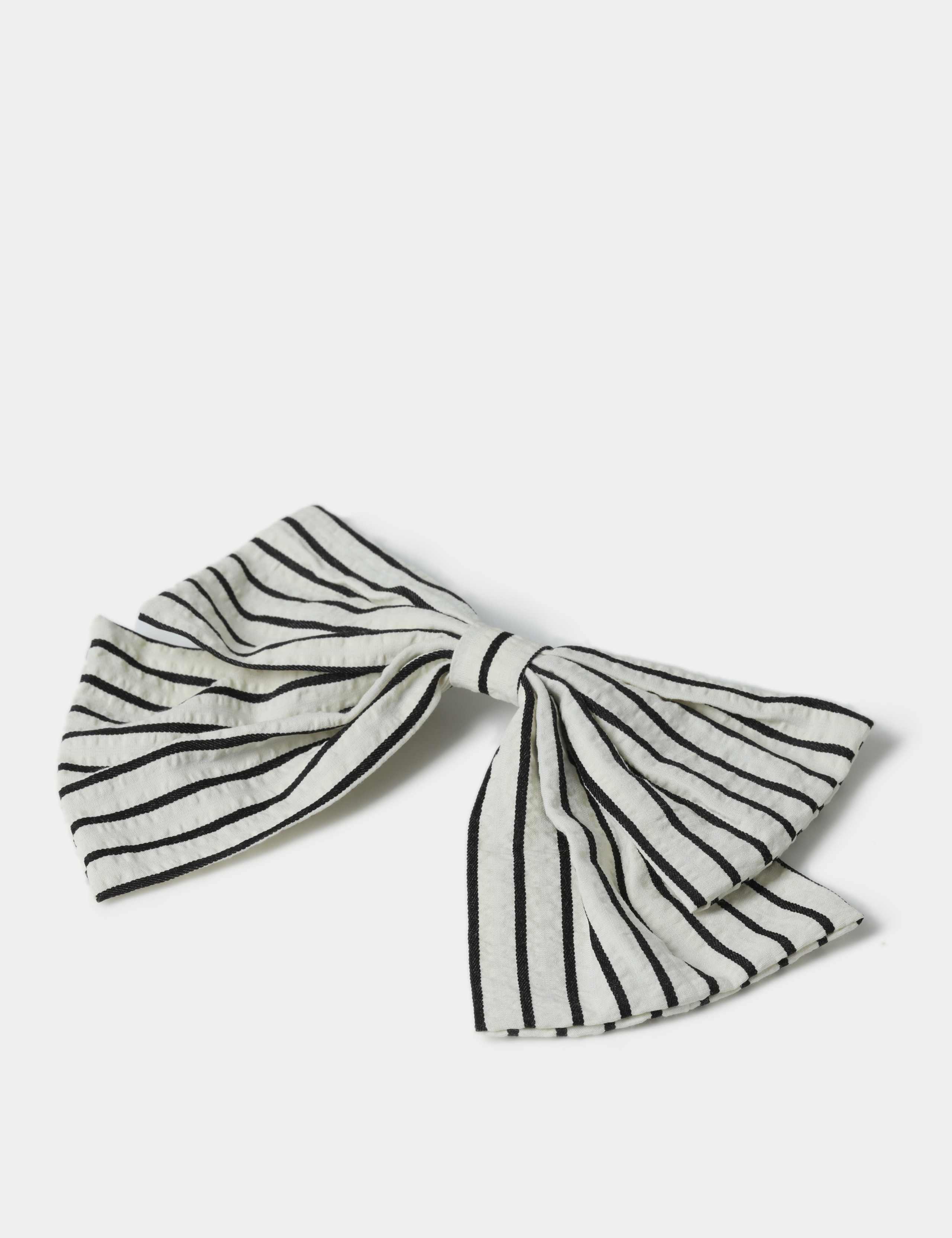Stripe Bow Hair Accessory 2 of 3