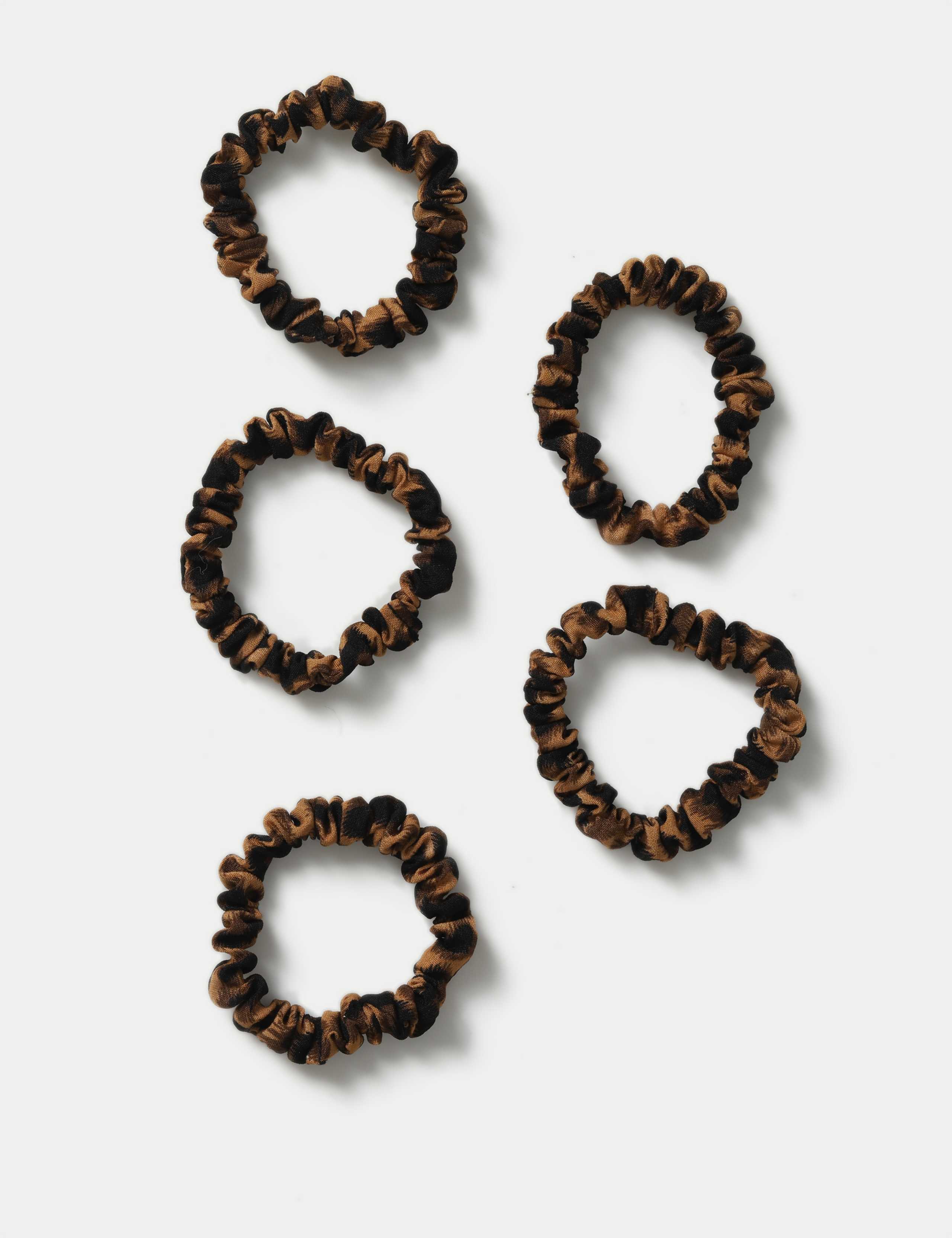 QB 5 Pack Leopard Print Mini Scrunchies 2 of 2