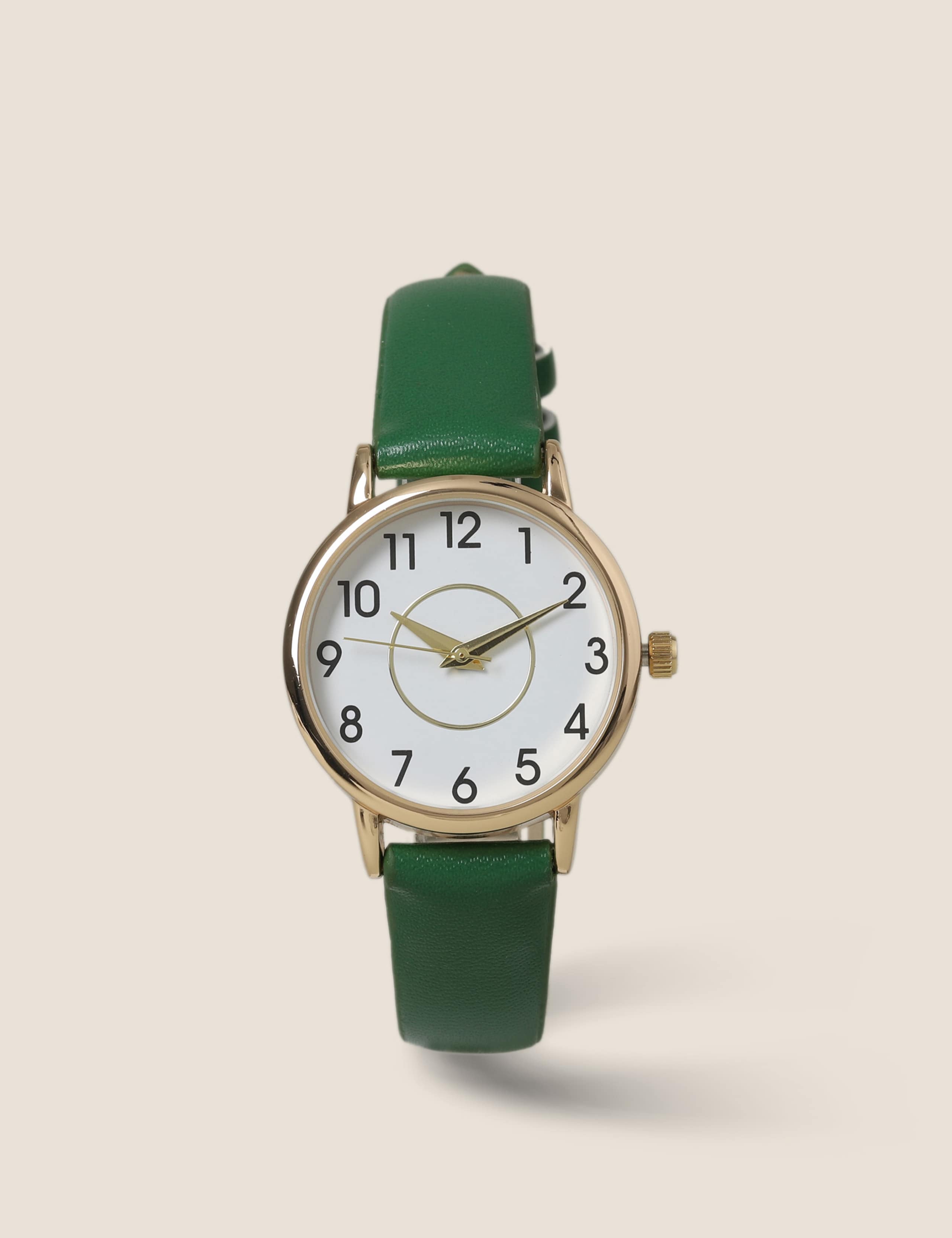 Green & Gold Tone Watch 1 of 3