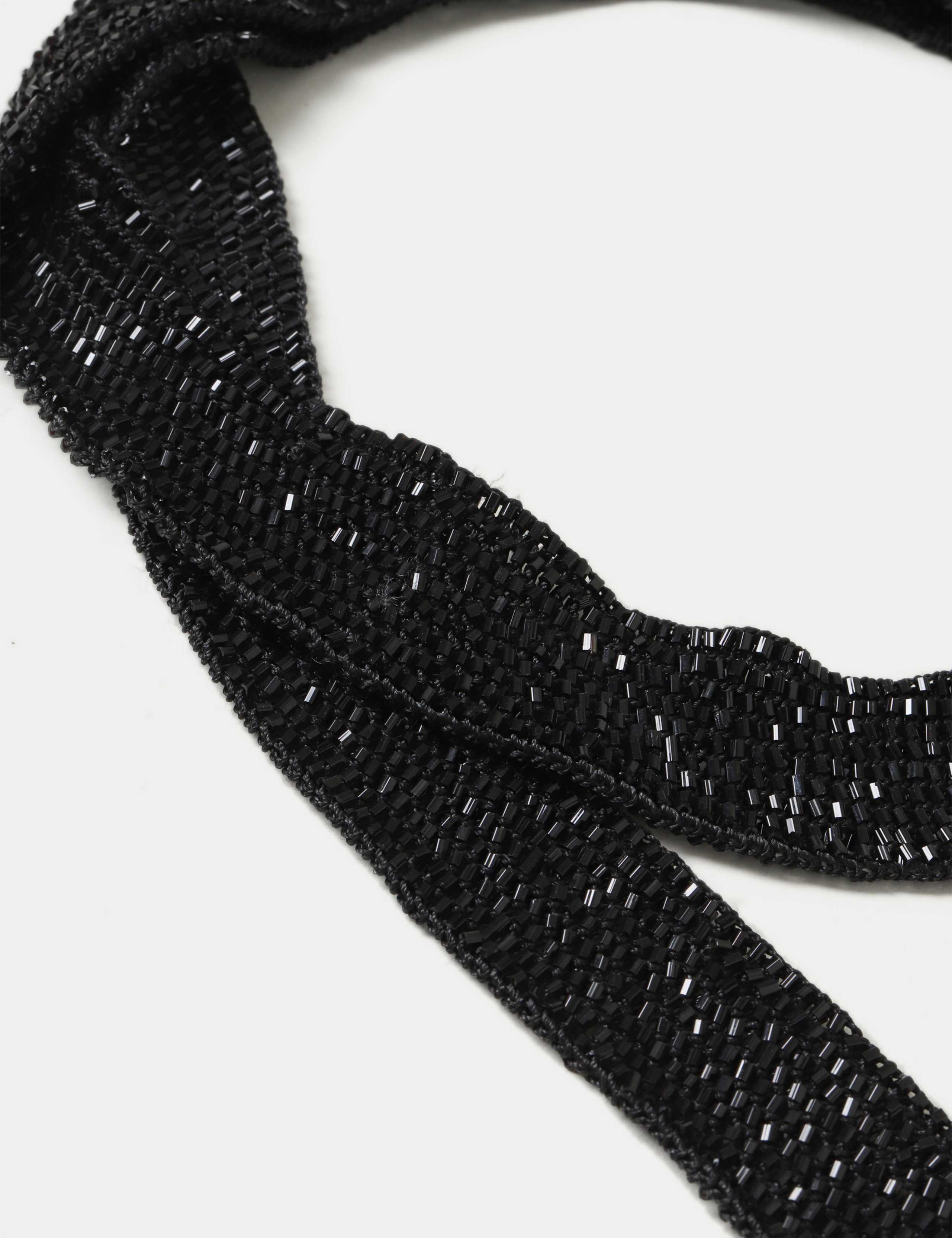 Black Beaded Scarf 2 of 3