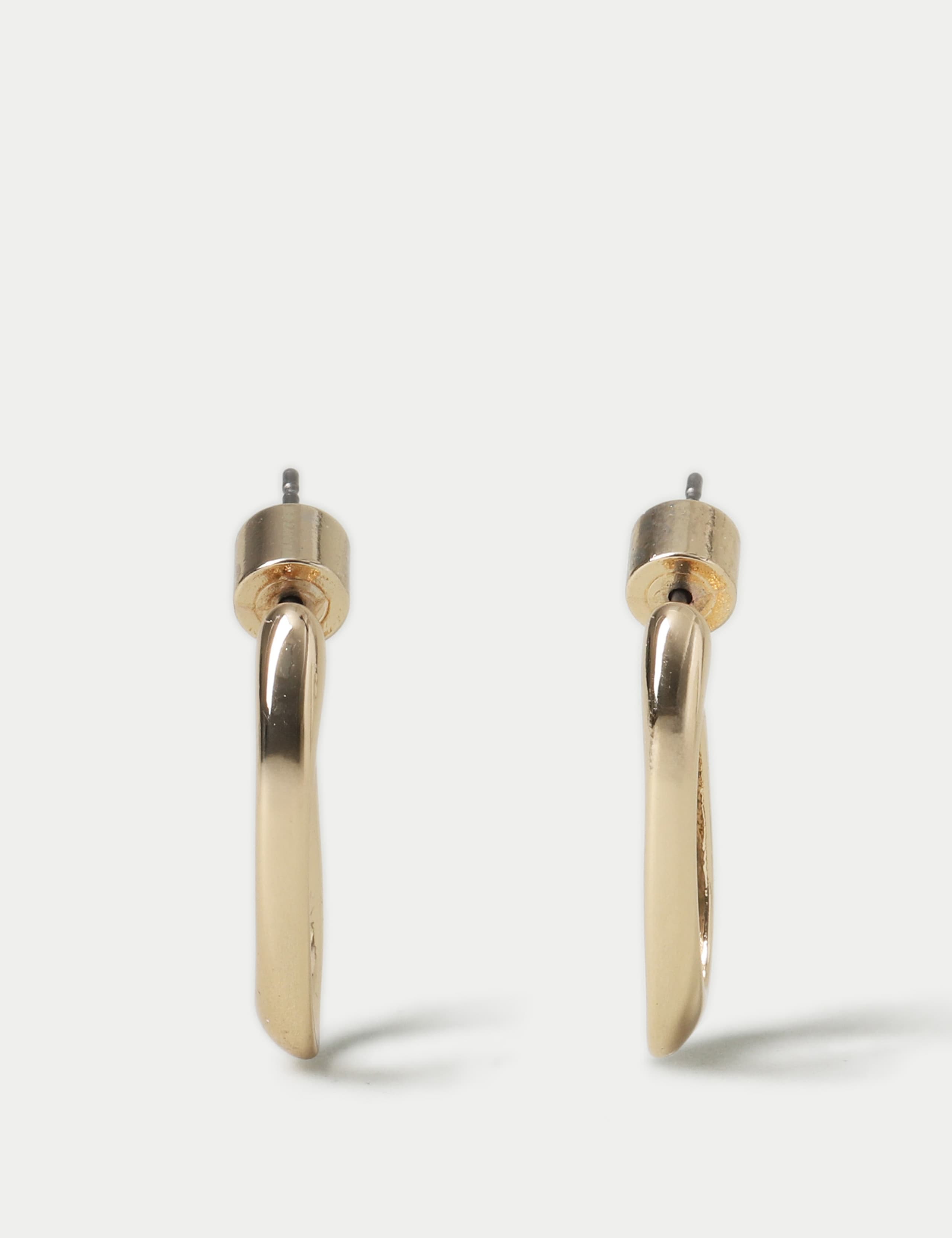Oval Mini Hoop Earrings 3 of 3