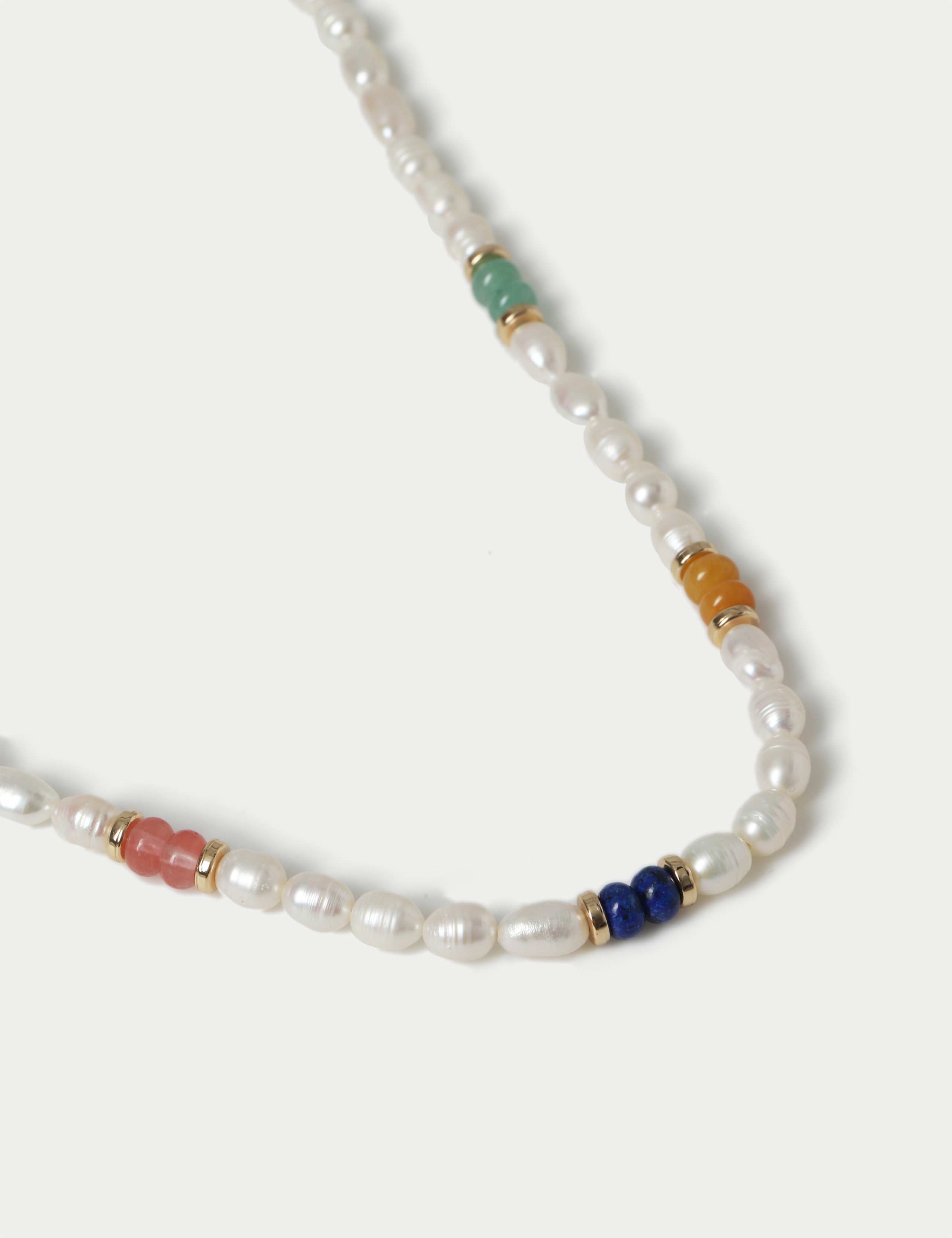 Fresh Water Multi Pearl Beaded Necklace 2 of 2