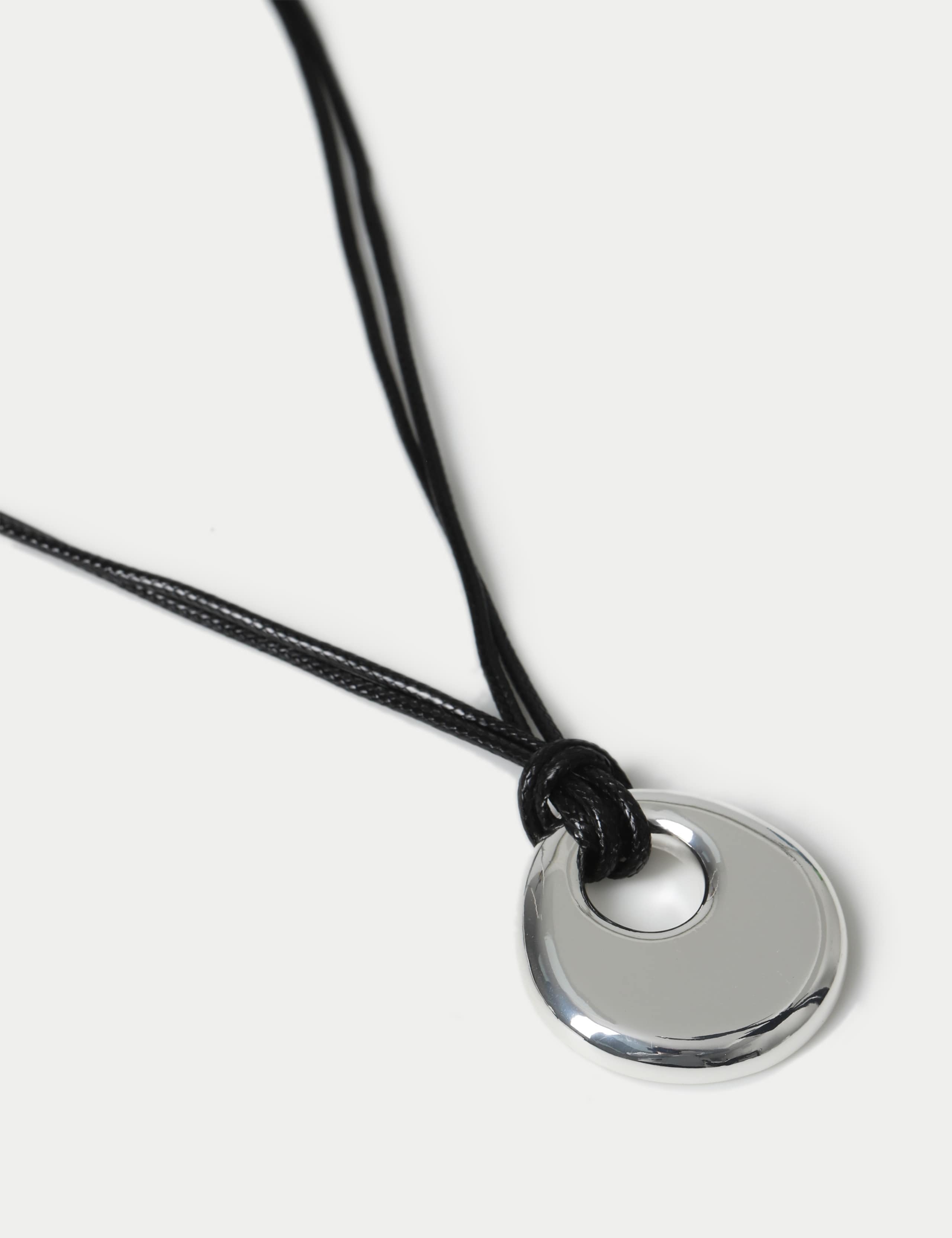 Irregular Pendant and Black Cord Necklace 2 of 2