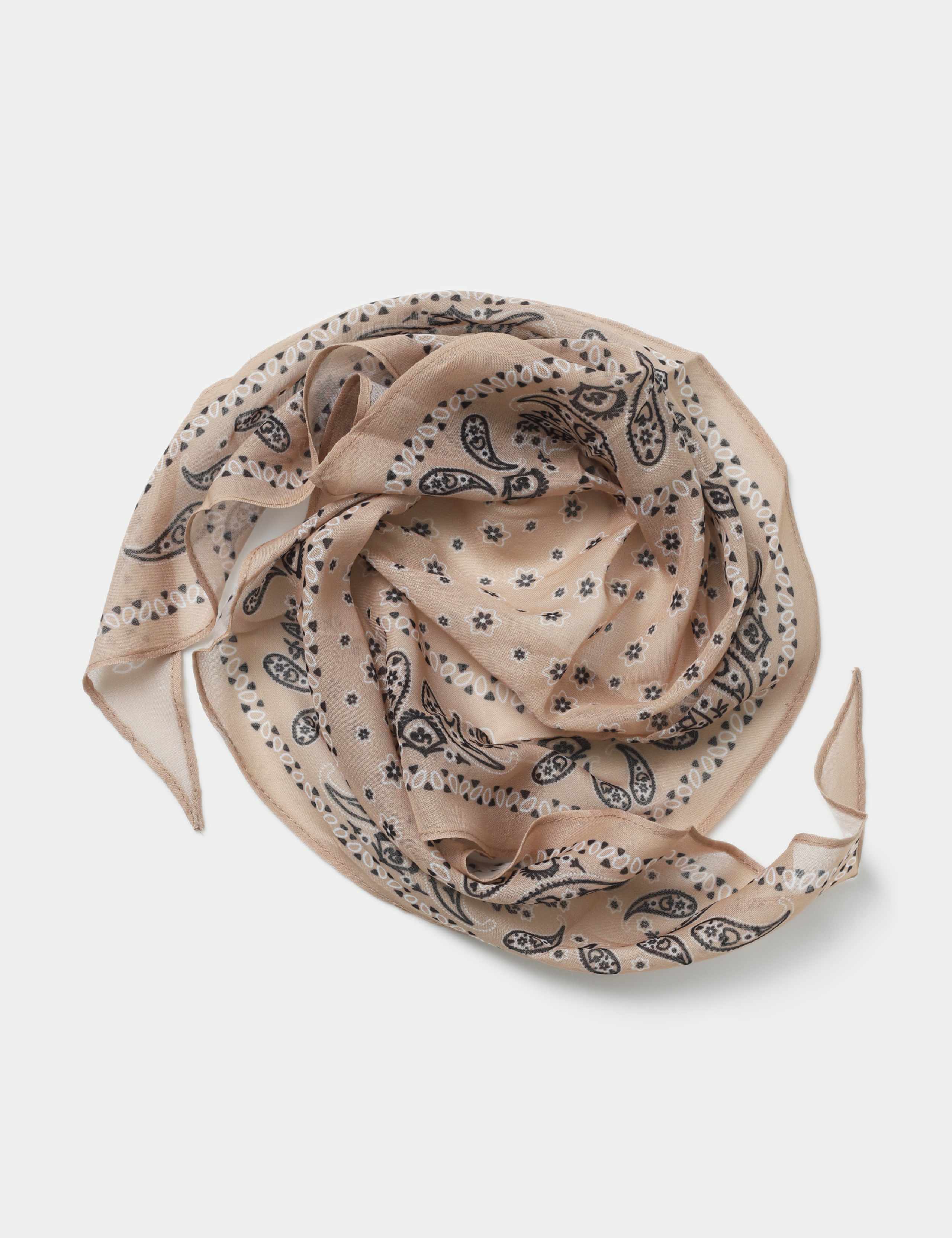 Red Paisley Cotton Scarf 2 of 2
