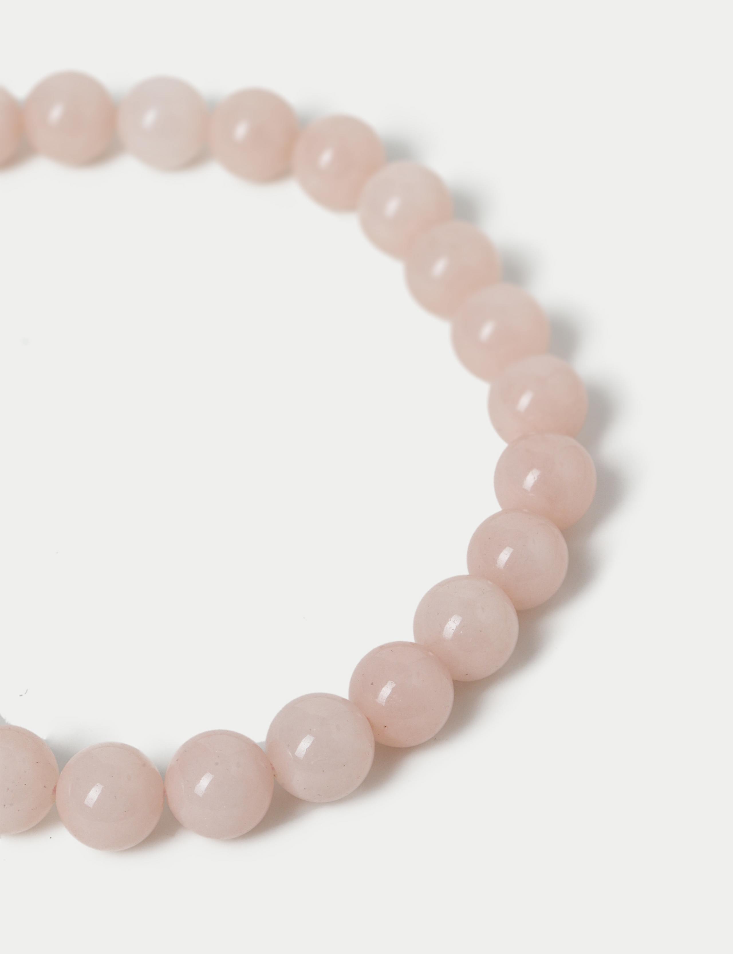 Rose Quartz Natural Stone Necklace 2 of 2