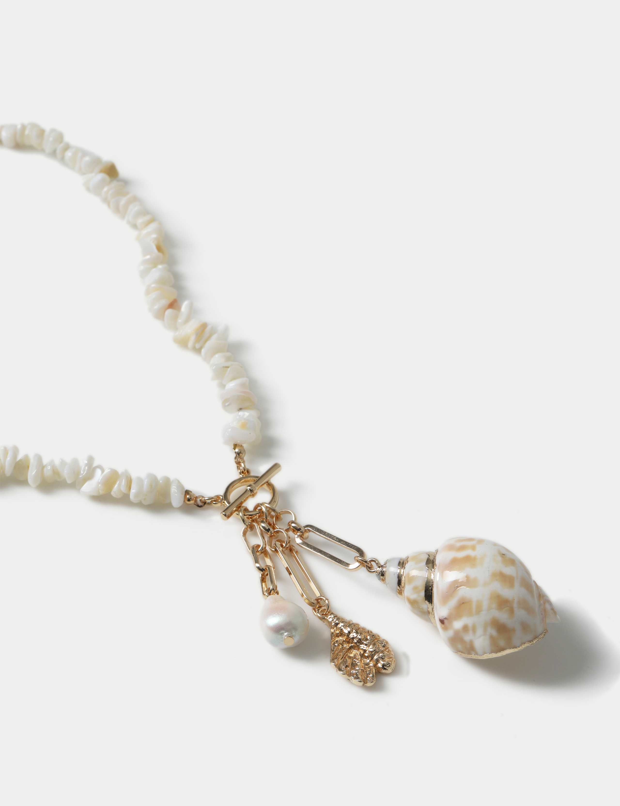 Chipping Shell Charm Necklace 2 of 2
