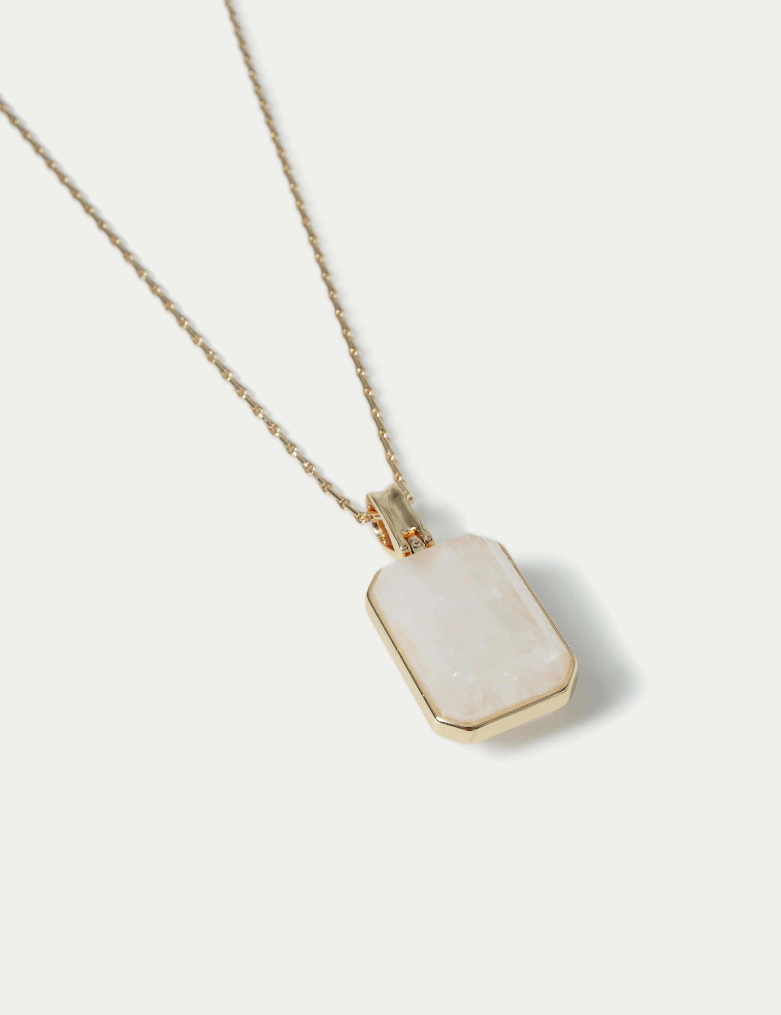 Natural Stone Long Pendant Necklace 2 of 3